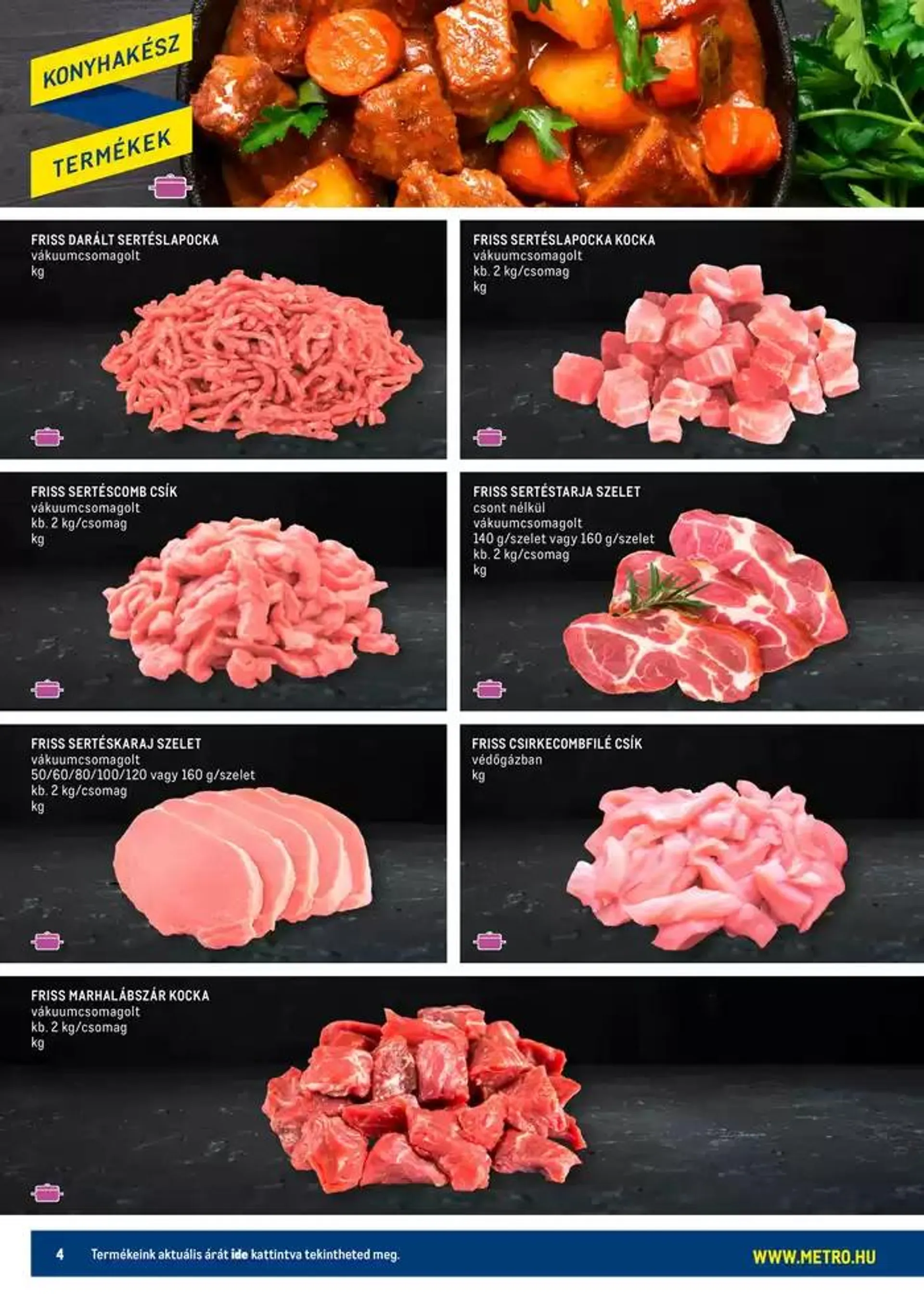 Katalógus Konyhakész húsok katalógus október 1.-tól október 15.-ig 2024. - Oldal 4