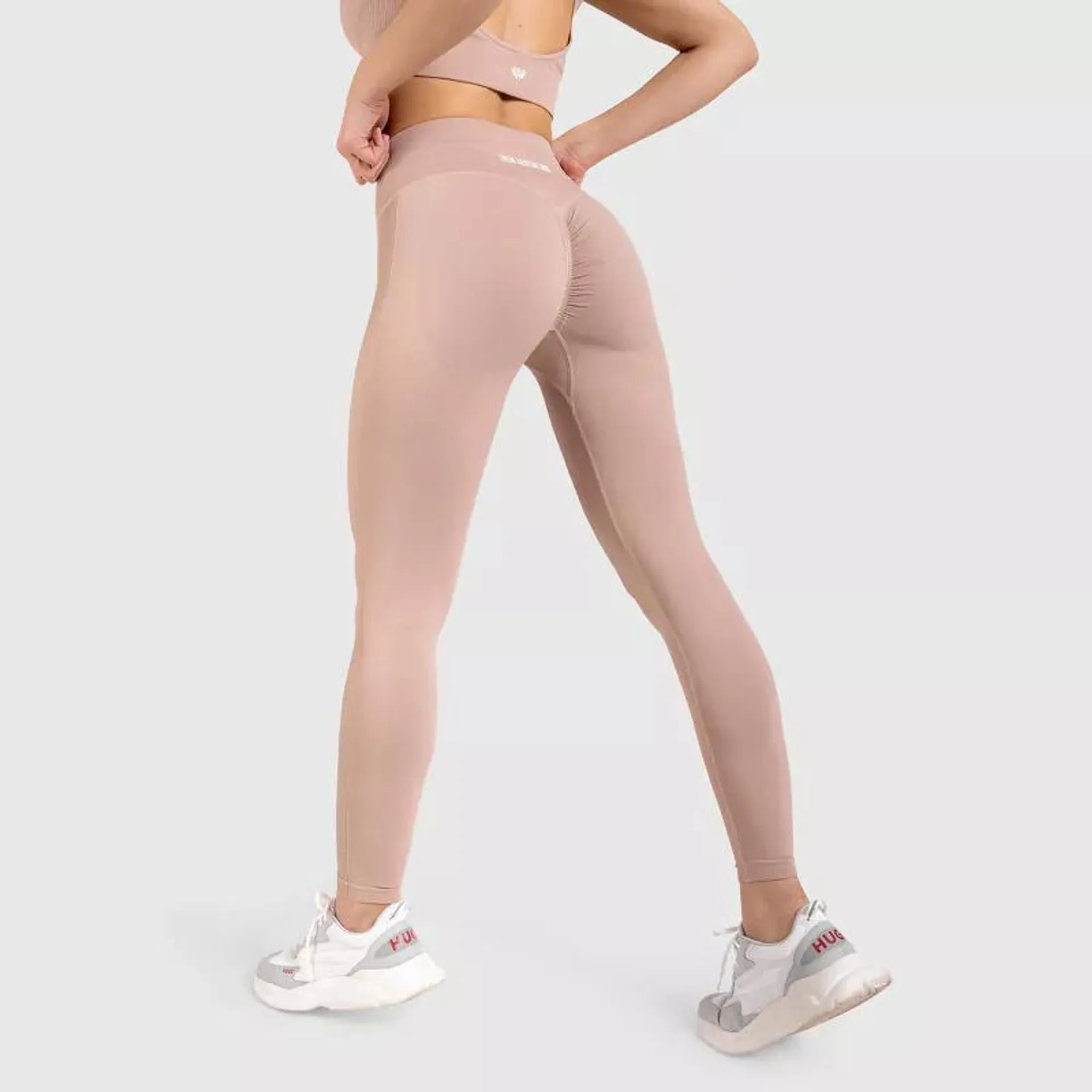 Varrás nélküli leggings Iron Aesthetics Seamless Butt, rózsaszín