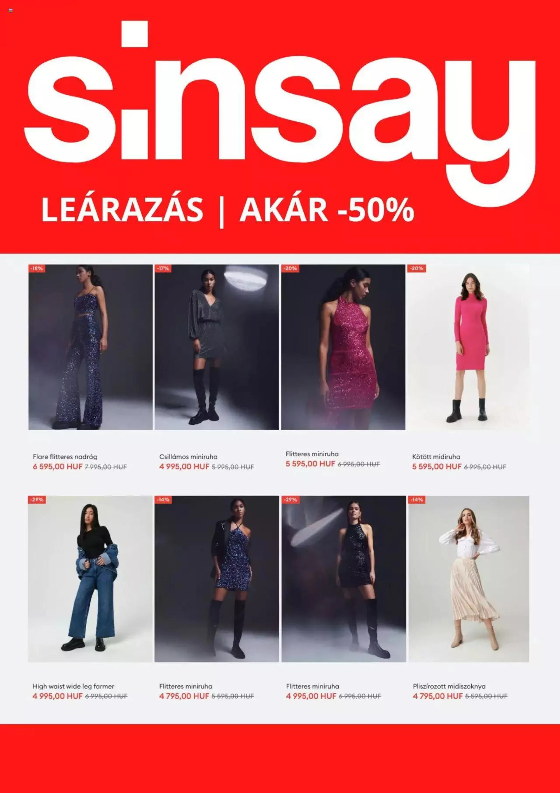 Sinsay - Akciós újság - 2