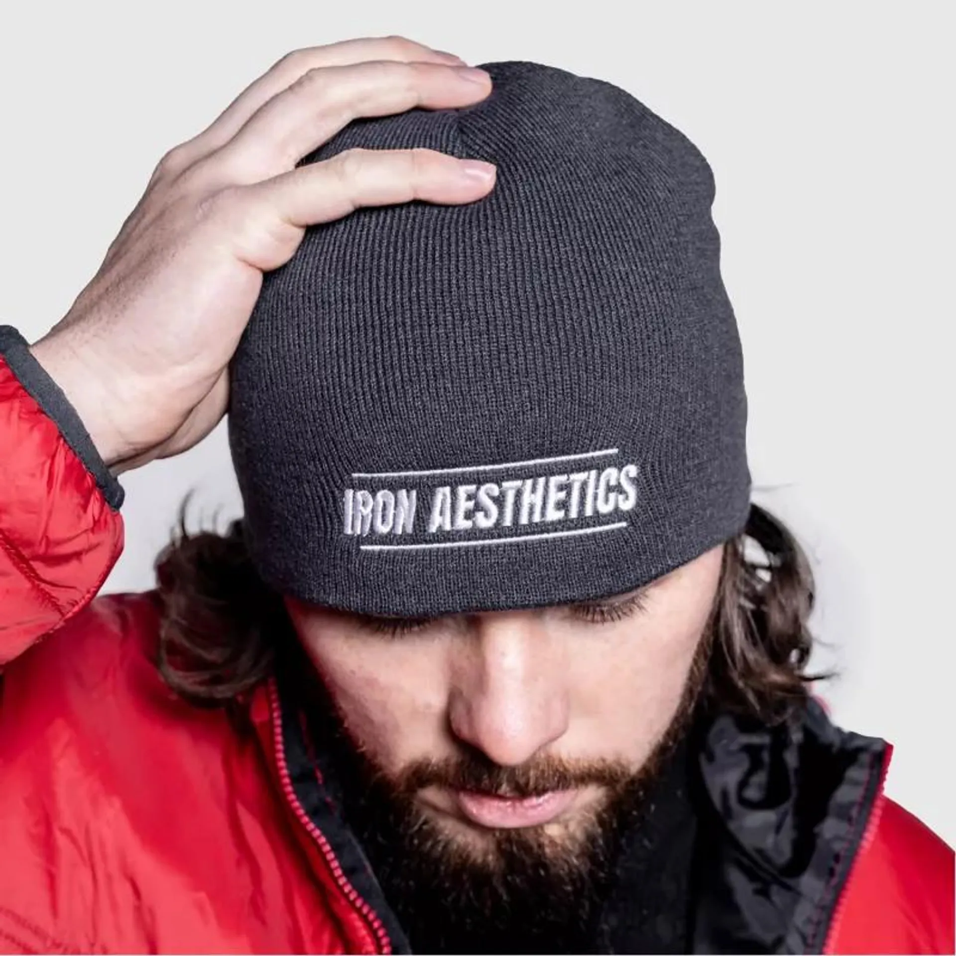 Téli sapka Iron Aesthetics Polar Beanie, szürke