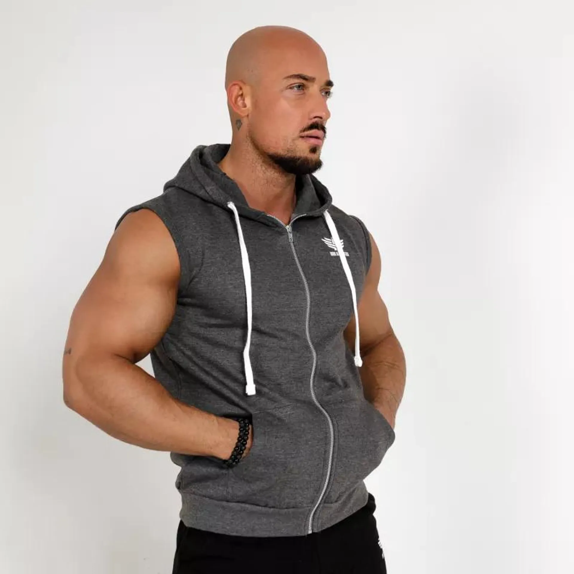 Cipzáros pulóver Iron Aesthetics Full Zip, charcoal