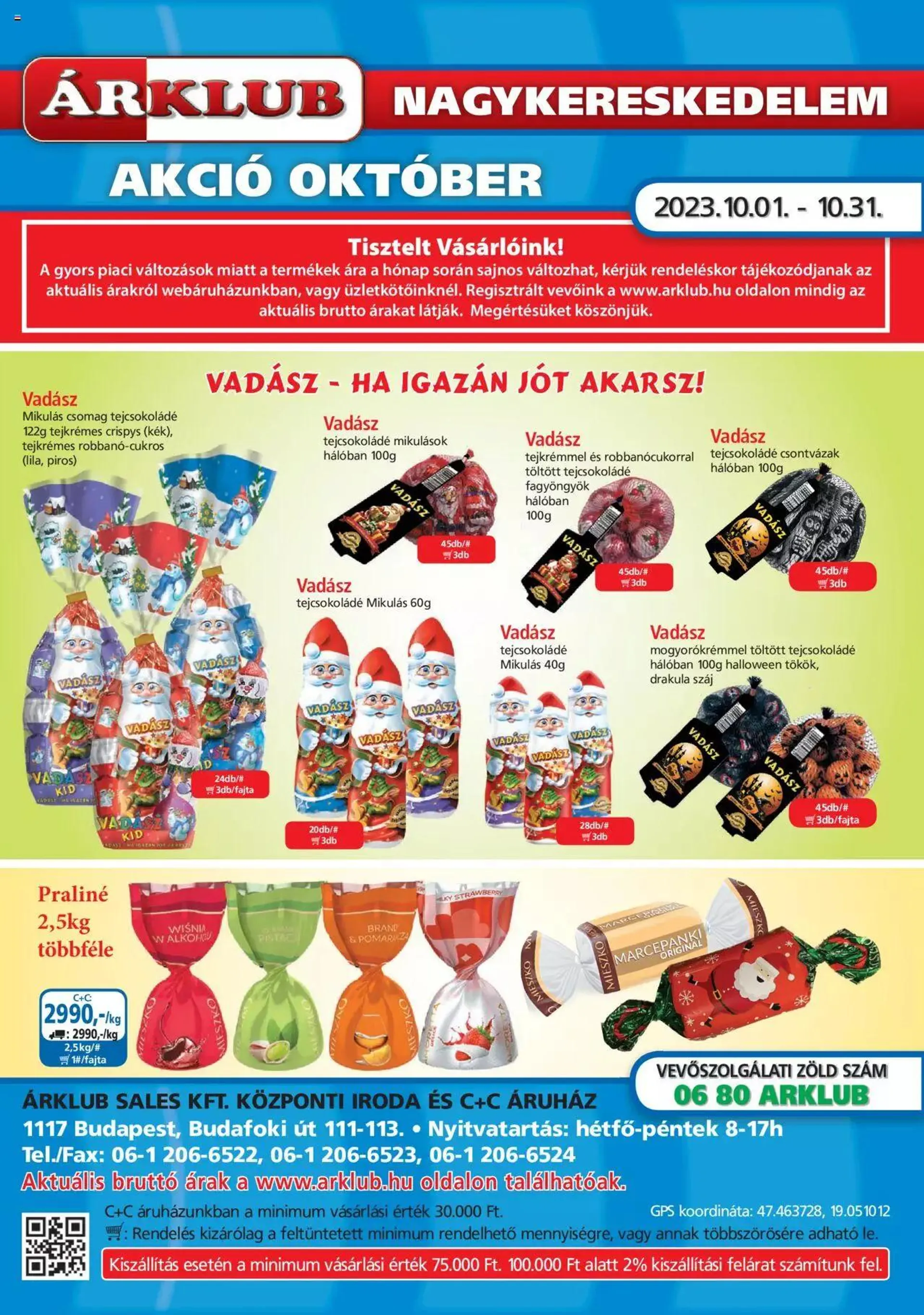 ÁRKLUB Akciós újság