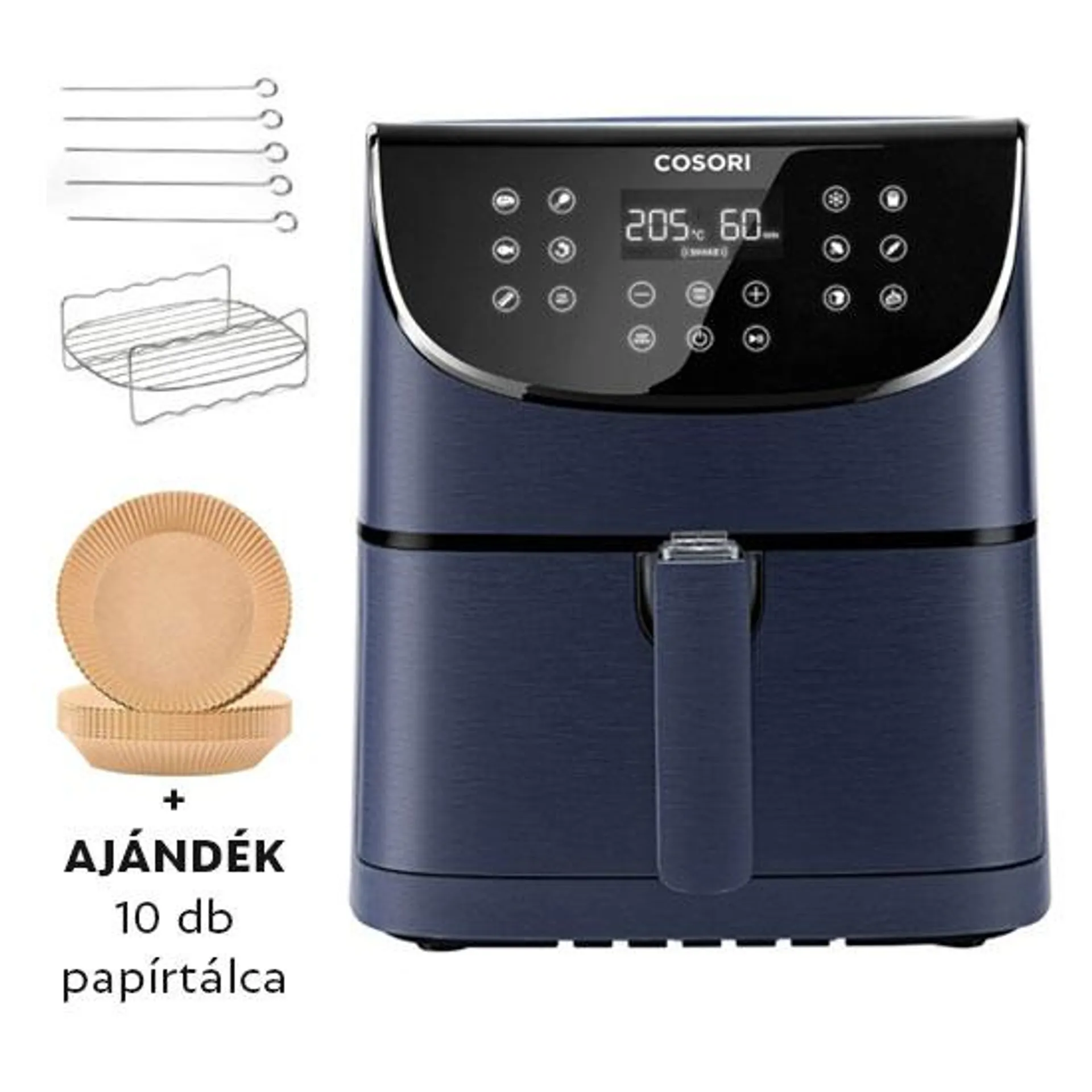 Cosori CP158-AF-RXL Air Fryer, 5,5 l-es, kék