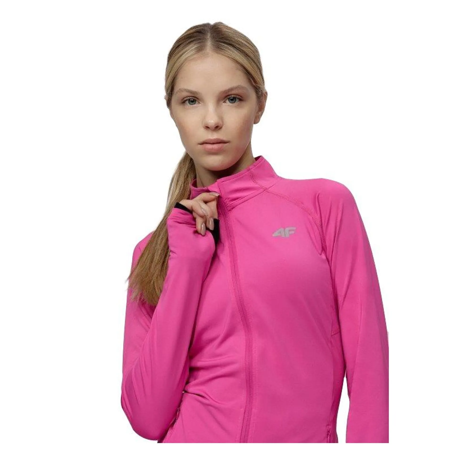 WOMENS FUNCTIONAL SWEATSHIRT-H4L21-BLDF010-55S-HOT PINK