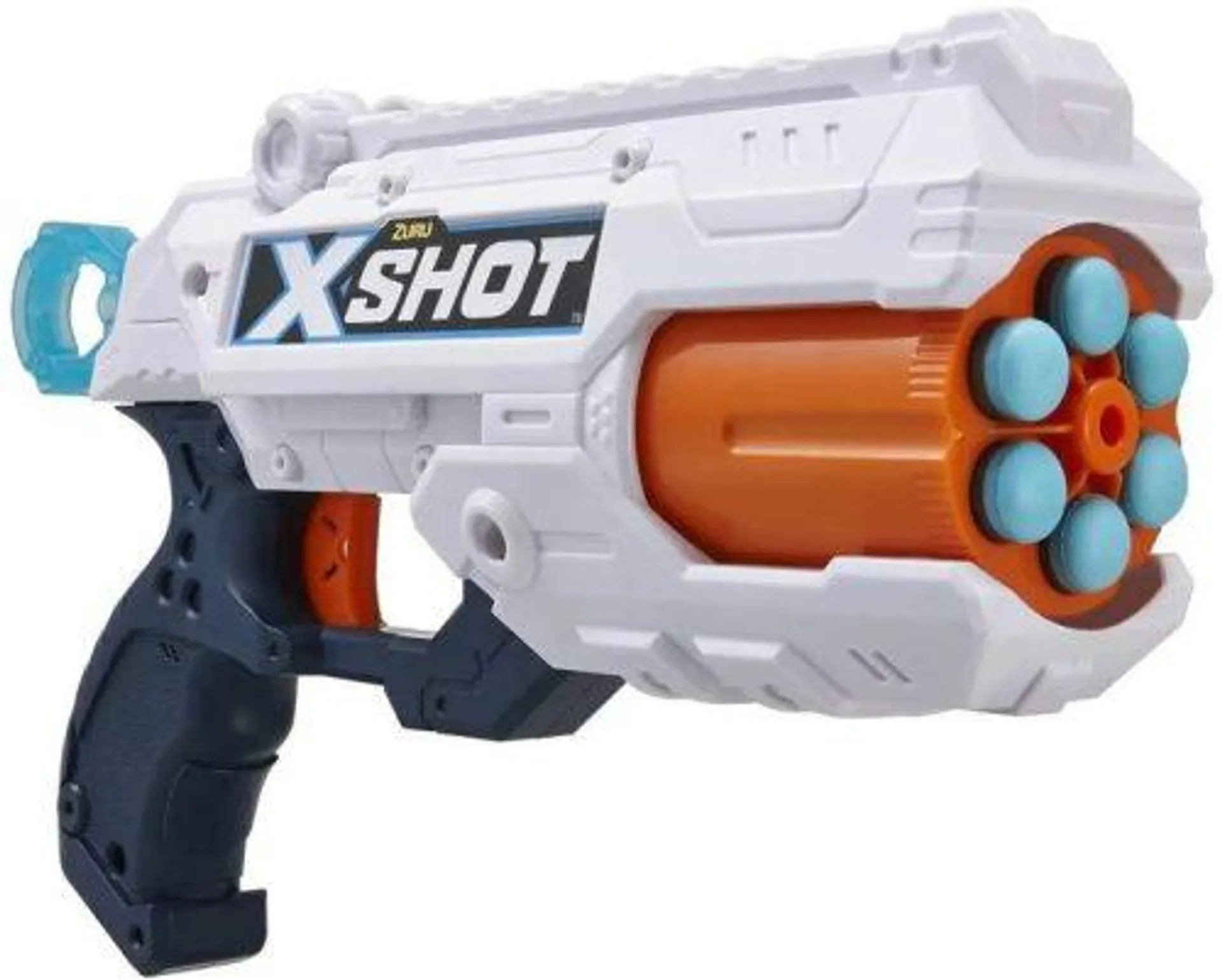 X-Shot Excel Reflex 6 lövetű szivacslövő fegyver, célpont dobozzal