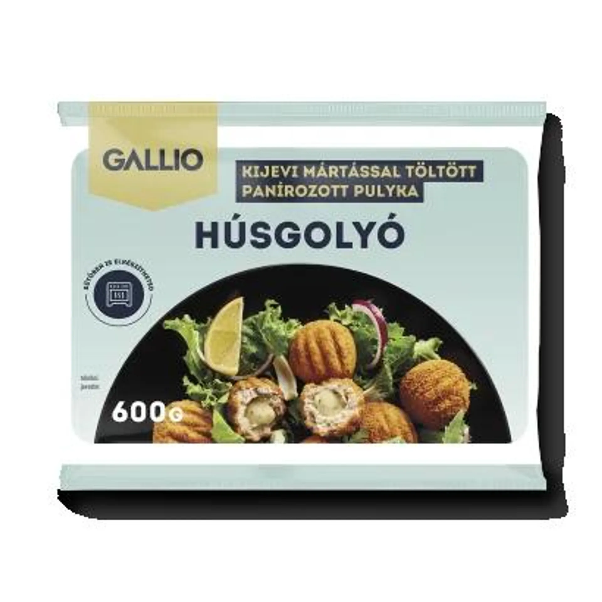 Gallio Quick-Frozen Breaded Turkey Meatballs Filled with Kiev Sauce 600 g