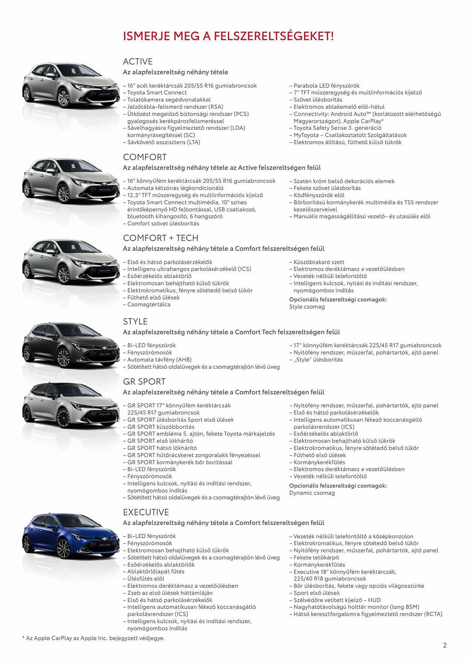 Katalógus Toyota COROLLA akciós újság november 16.-tól november 16.-ig 2024. - Oldal 2