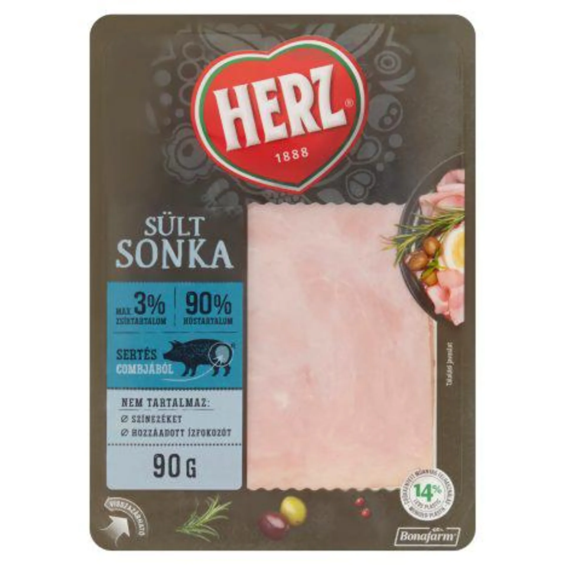 HERZ sült sonka 90 g