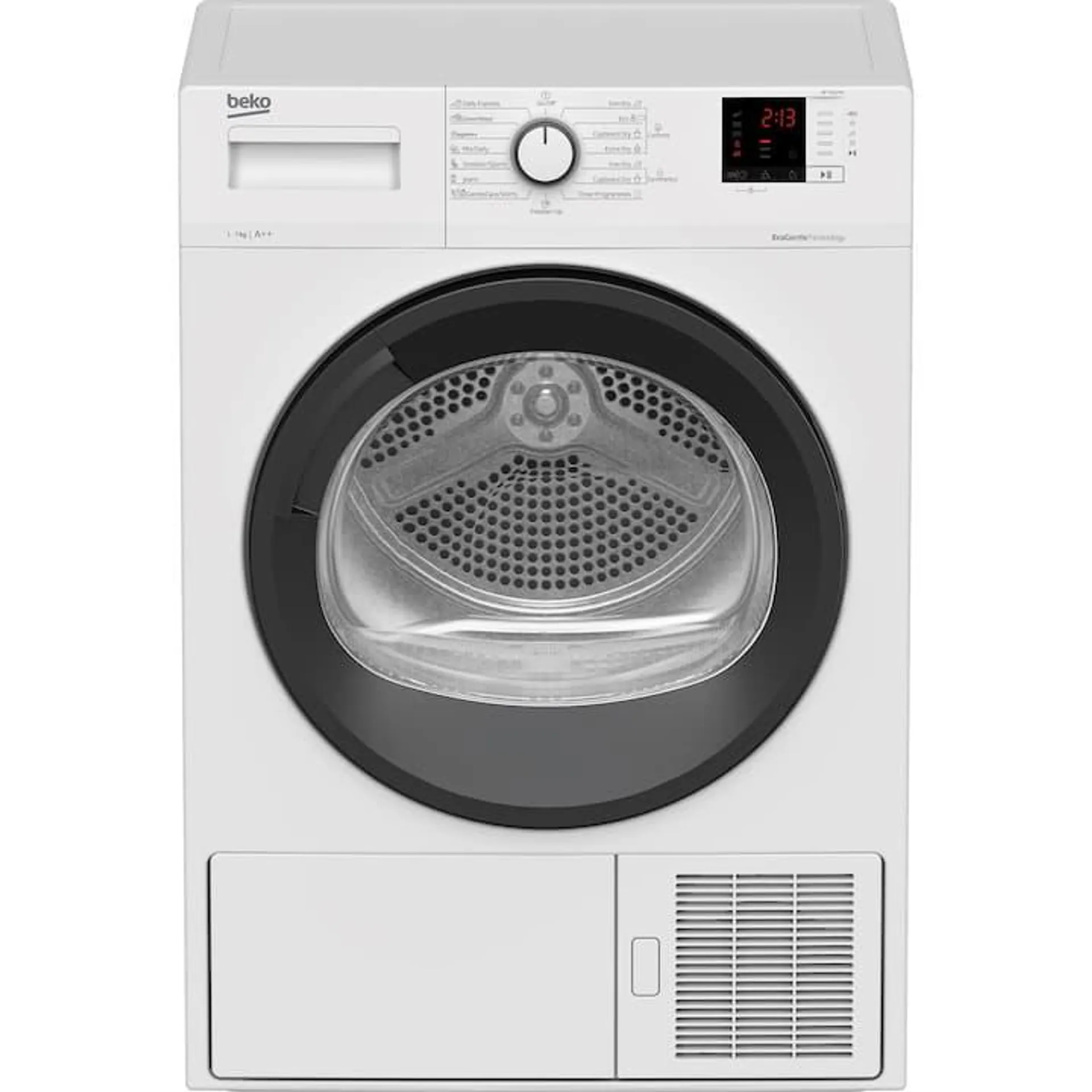 Beko DF7412PA Hőszivattyús szárítógép, 7 kg, EcoSense, EcoGentle, A++ energiaosztály, Fehér