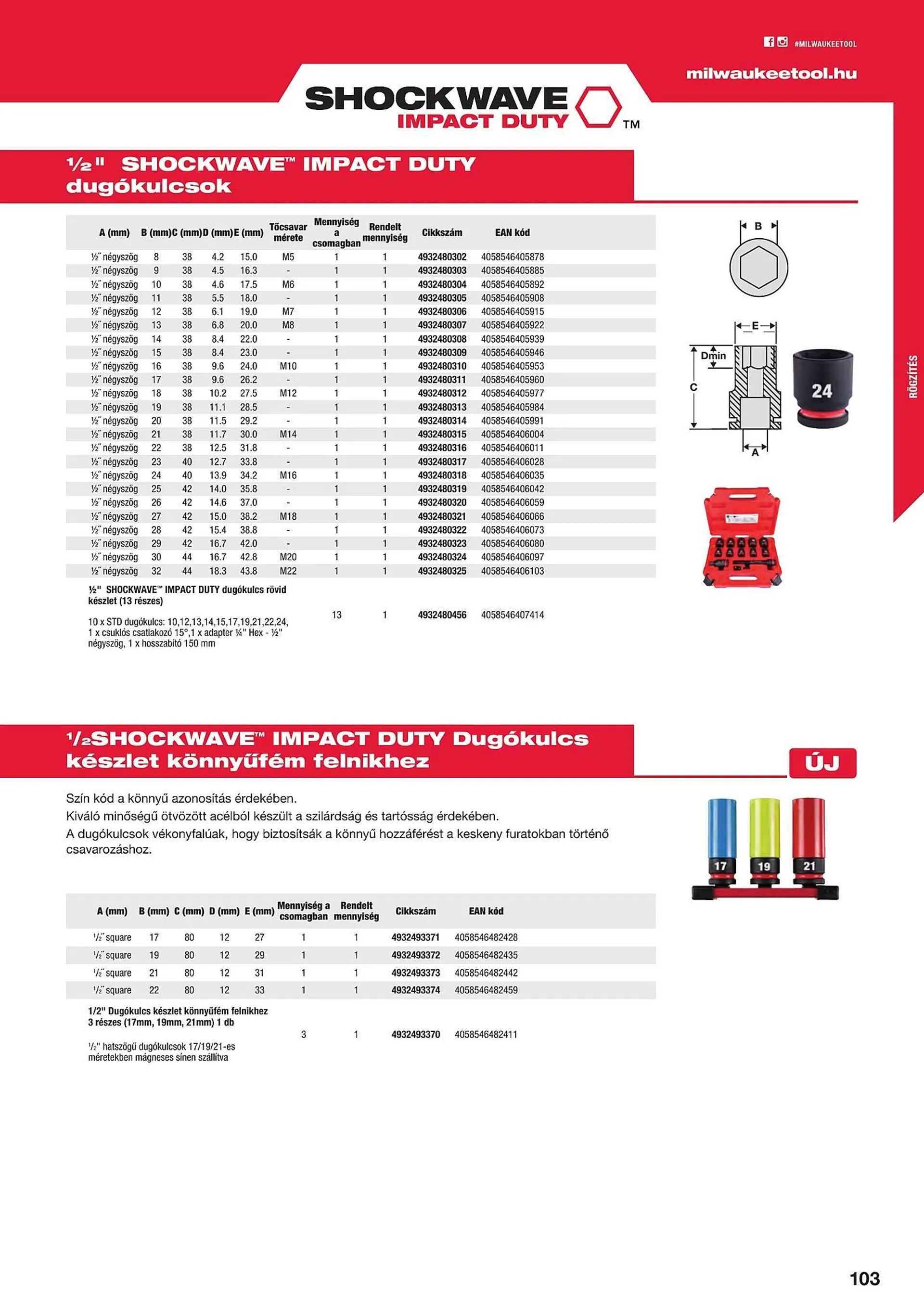 Katalógus Milwaukeetool akciós újság augusztus 14.-tól december 31.-ig 2024. - Oldal 103