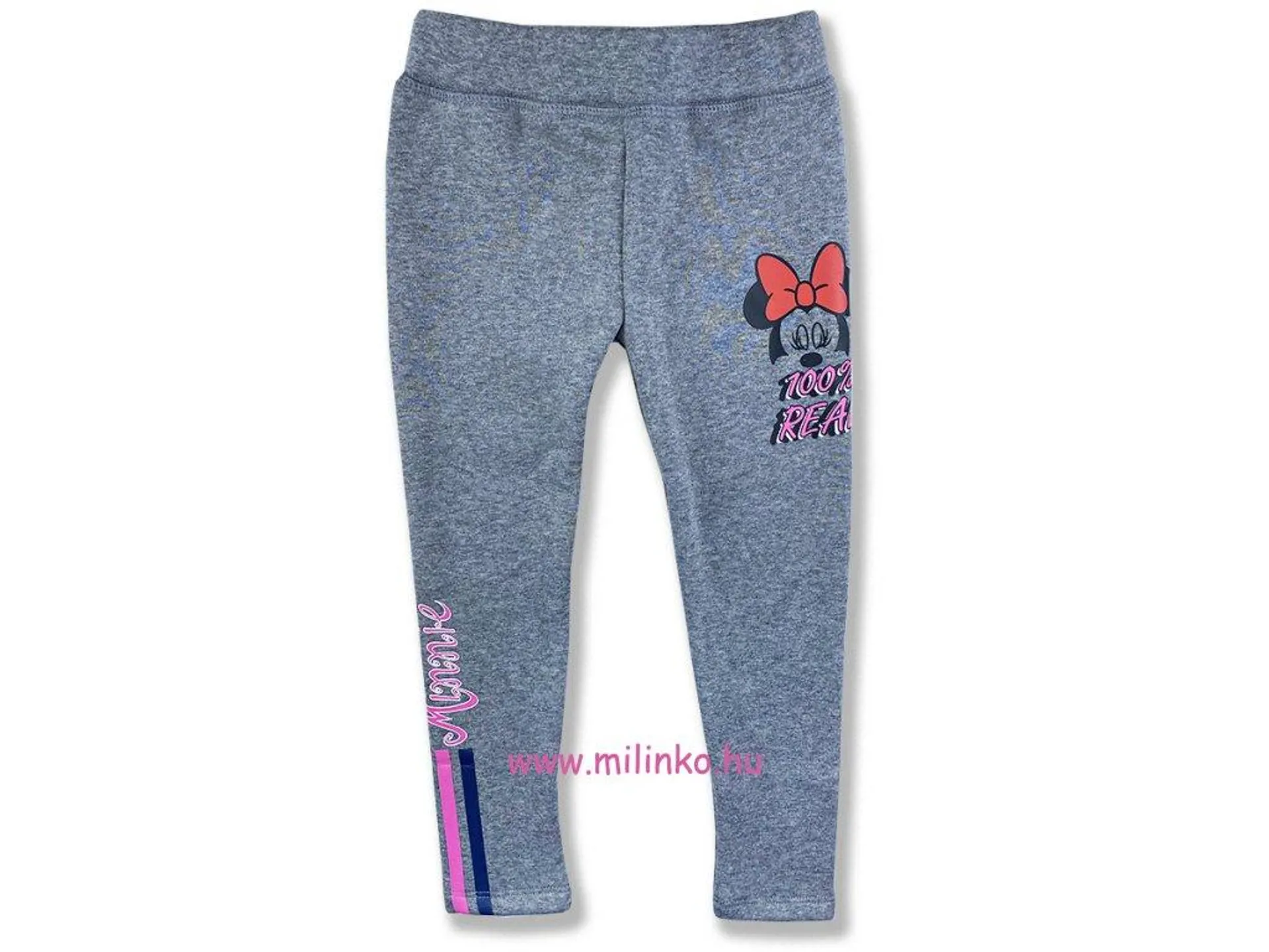 Lány meleg leggings- Minnie Egér, szürke