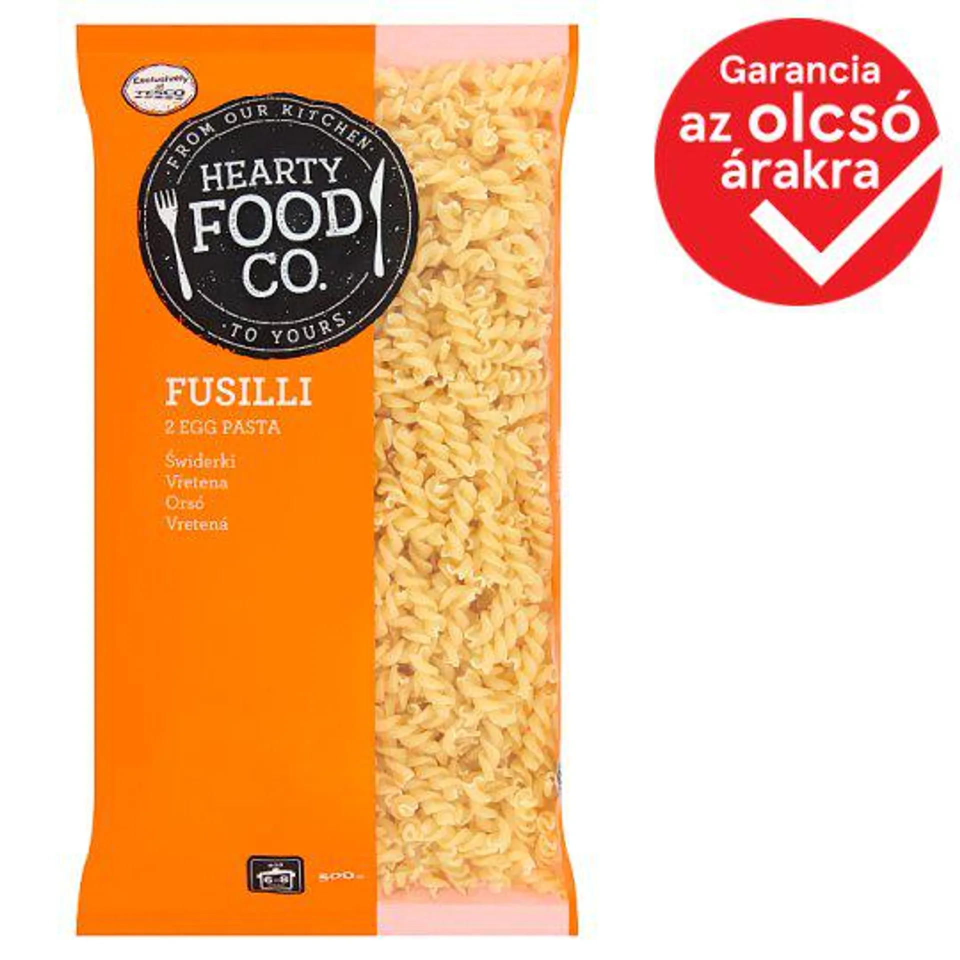 Hearty Food Co. orsó 2 tojásos száraztészta 500 g