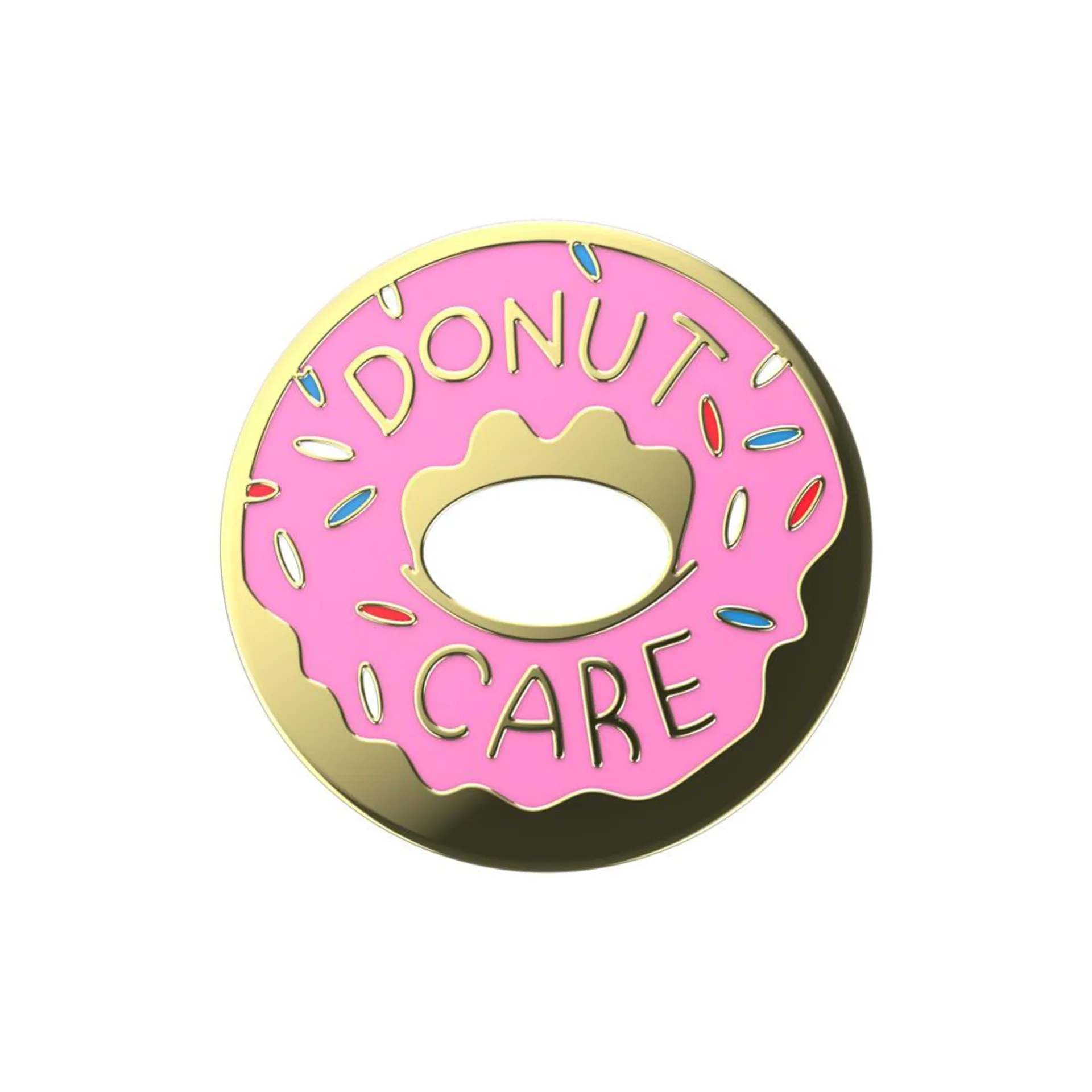 Enamel Donut pop socket, rózsaszín