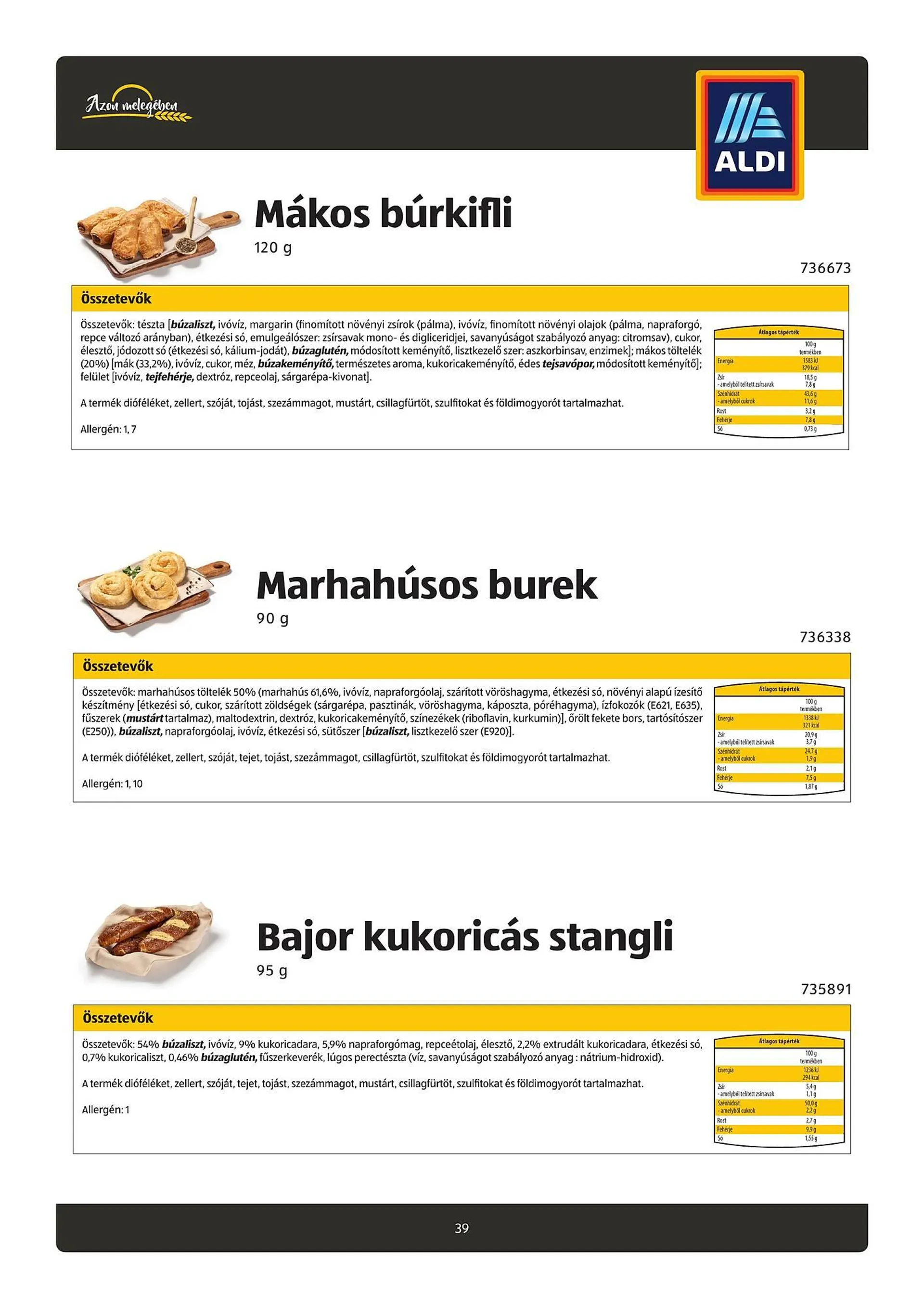 Katalógus ALDI akciós újság július 26.-tól október 21.-ig 2024. - Oldal 39