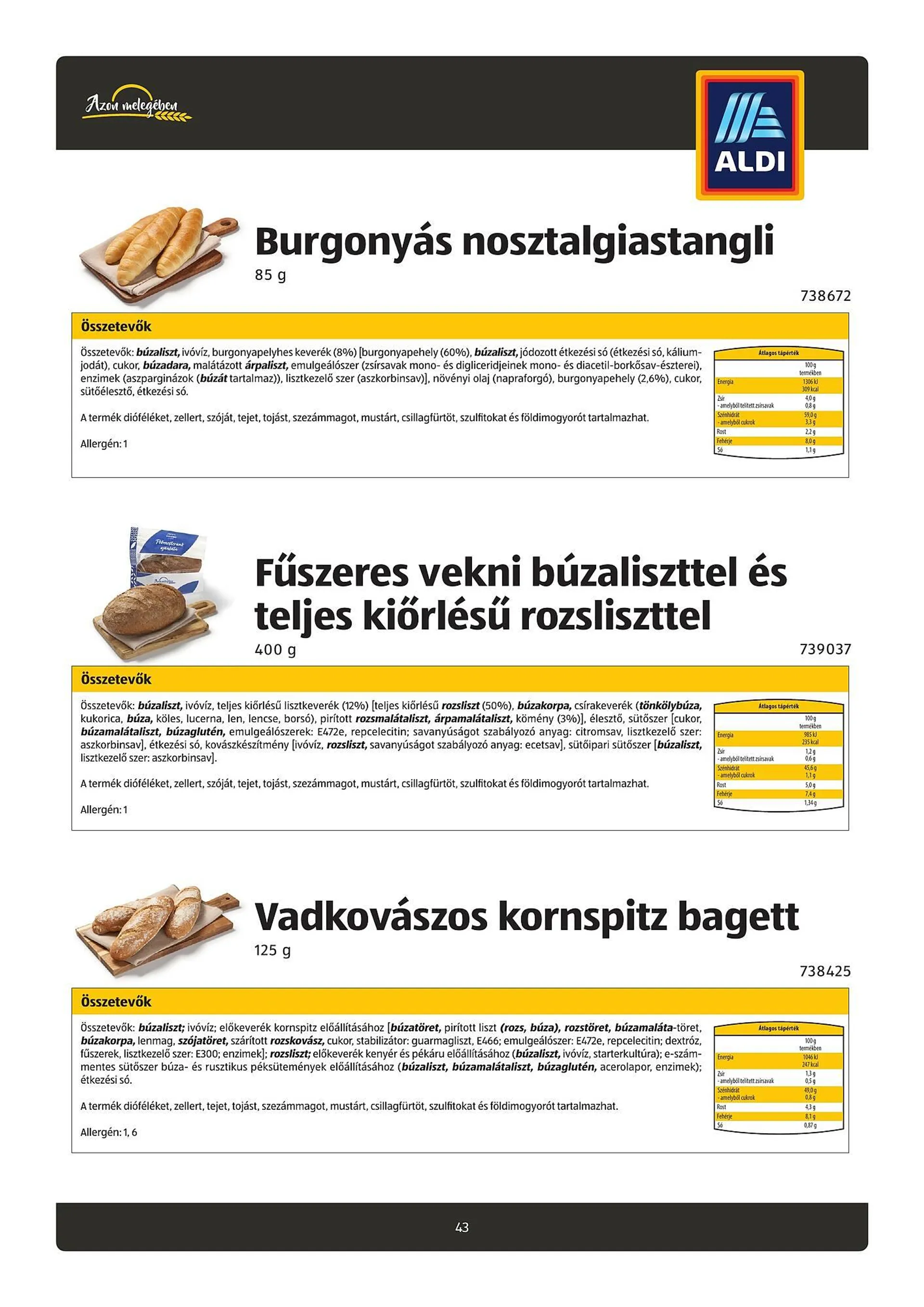 Katalógus ALDI akciós újság július 26.-tól október 21.-ig 2024. - Oldal 43