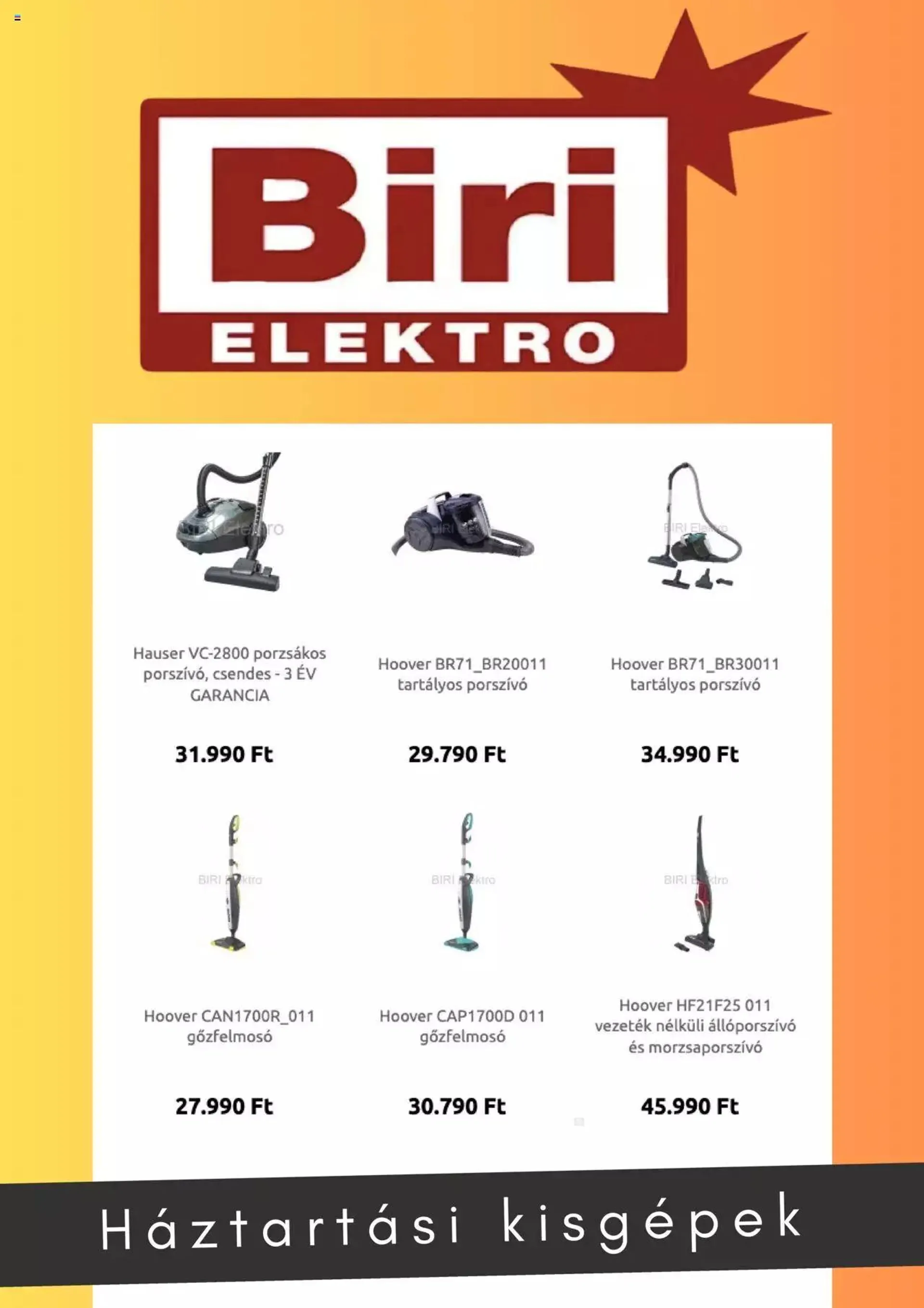 Biri Elektro - Akciós újság - 1