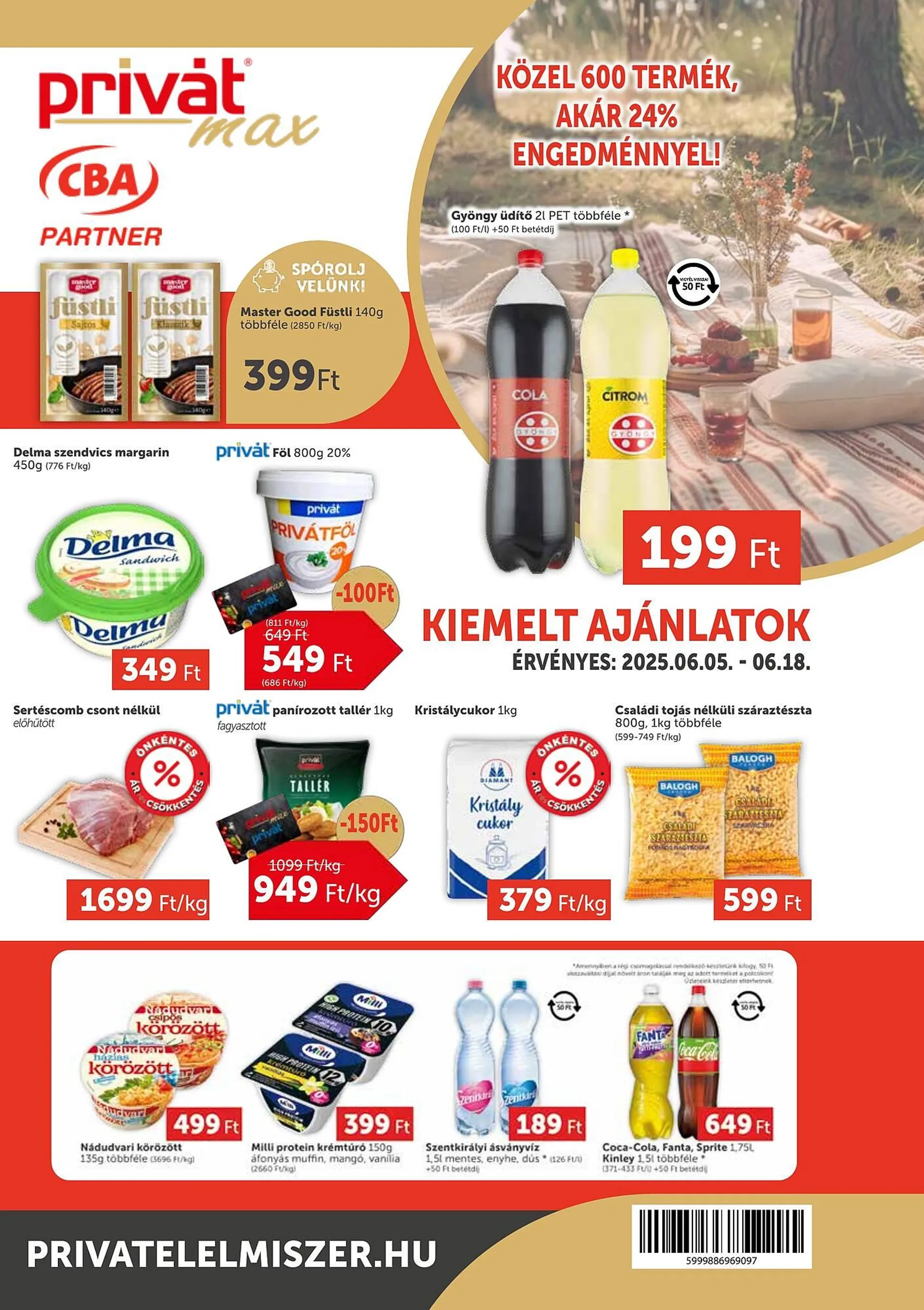 Katalógus PRIVÁT akciós újság június 5.-tól június 18.-ig 2025. - Oldal 1