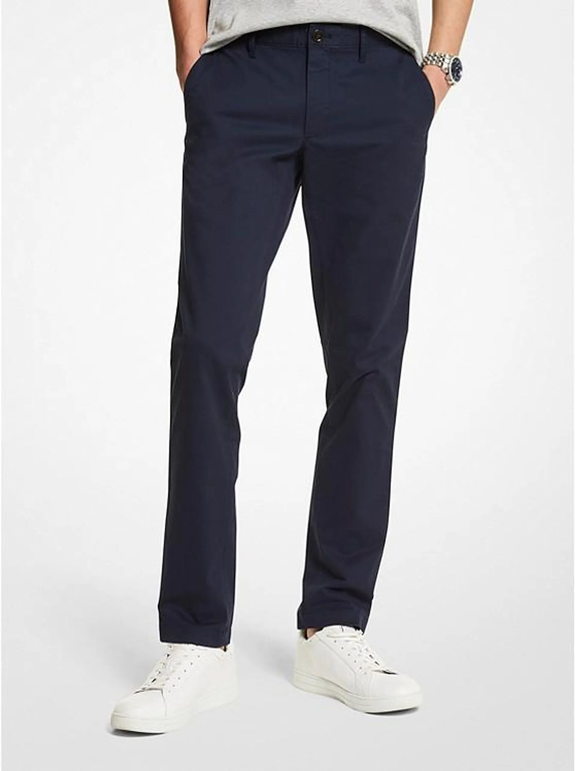 Slim Fit Cotton-Blend Chino Pants