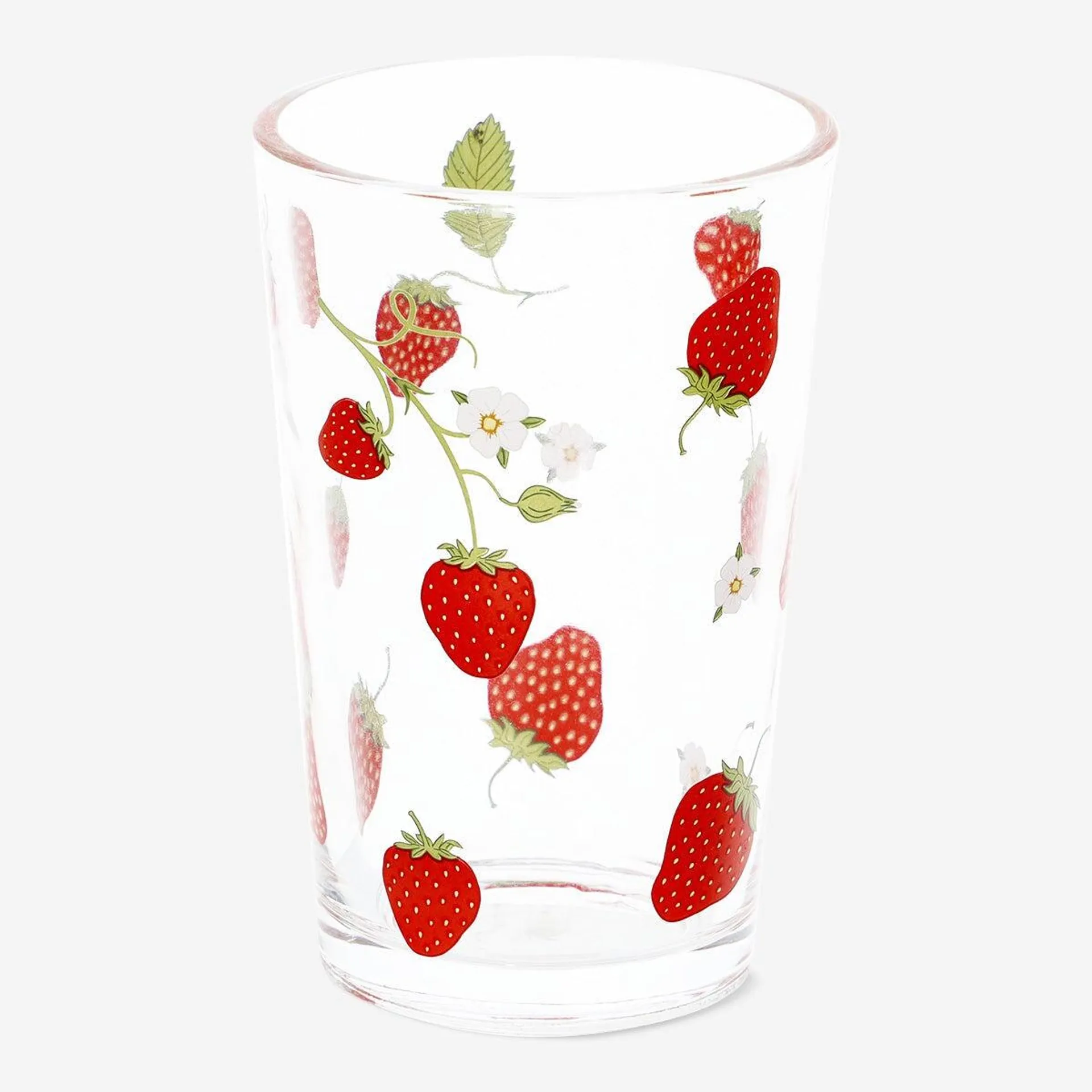 Strawberry drinking glass. 220 ml