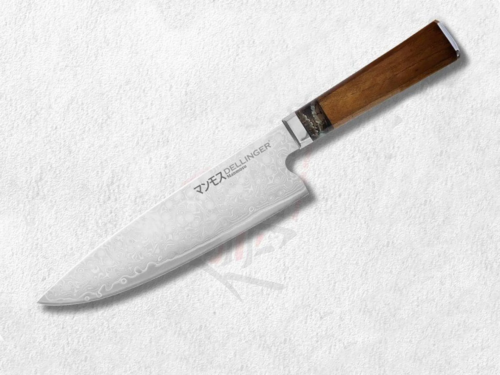 Dellinger Manmosu Professional Chef Damascus szakács kés 23 cm