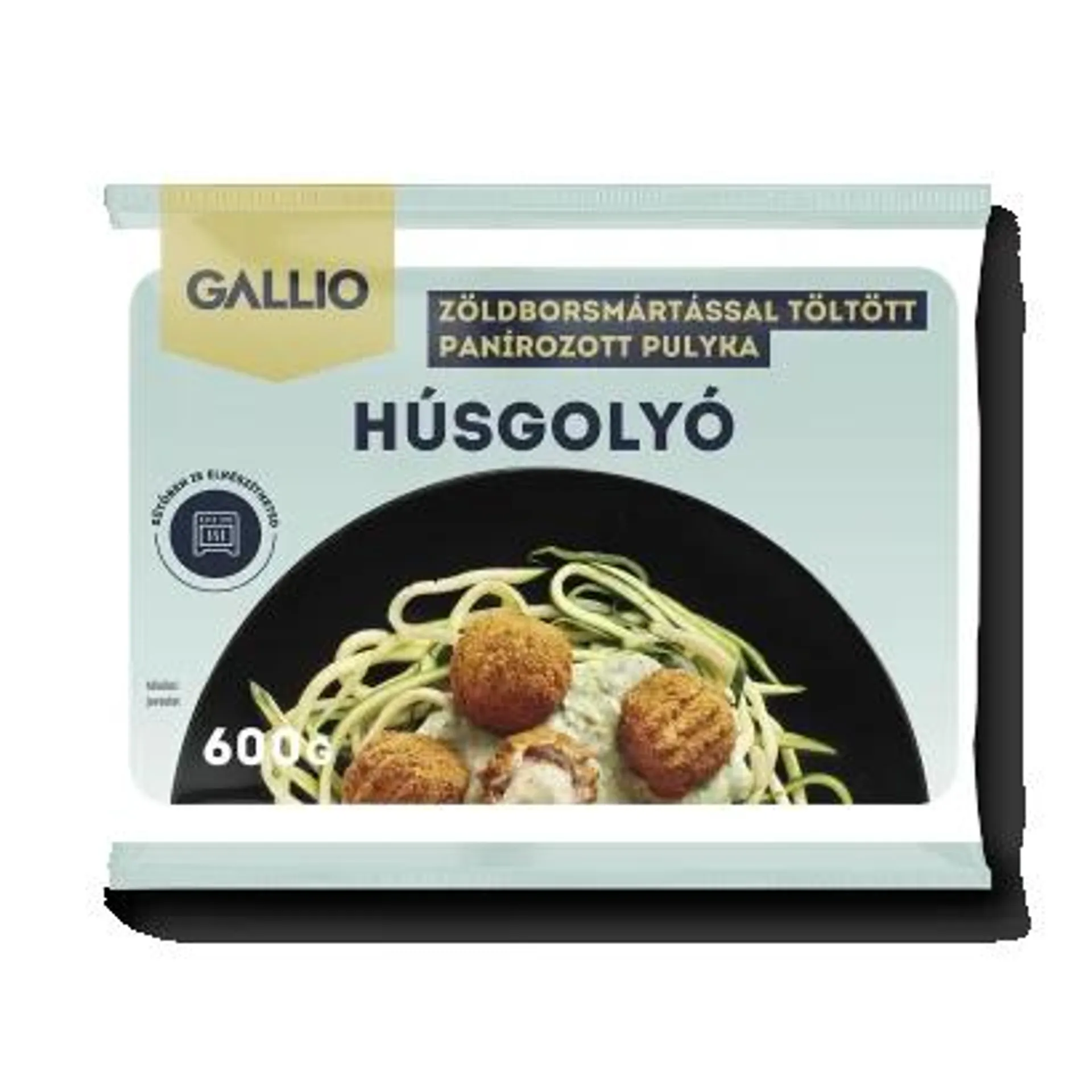 Gallio Quick-Frozen Breaded Turkey Meatballs Filled with Green Pepper Sauce 600 g