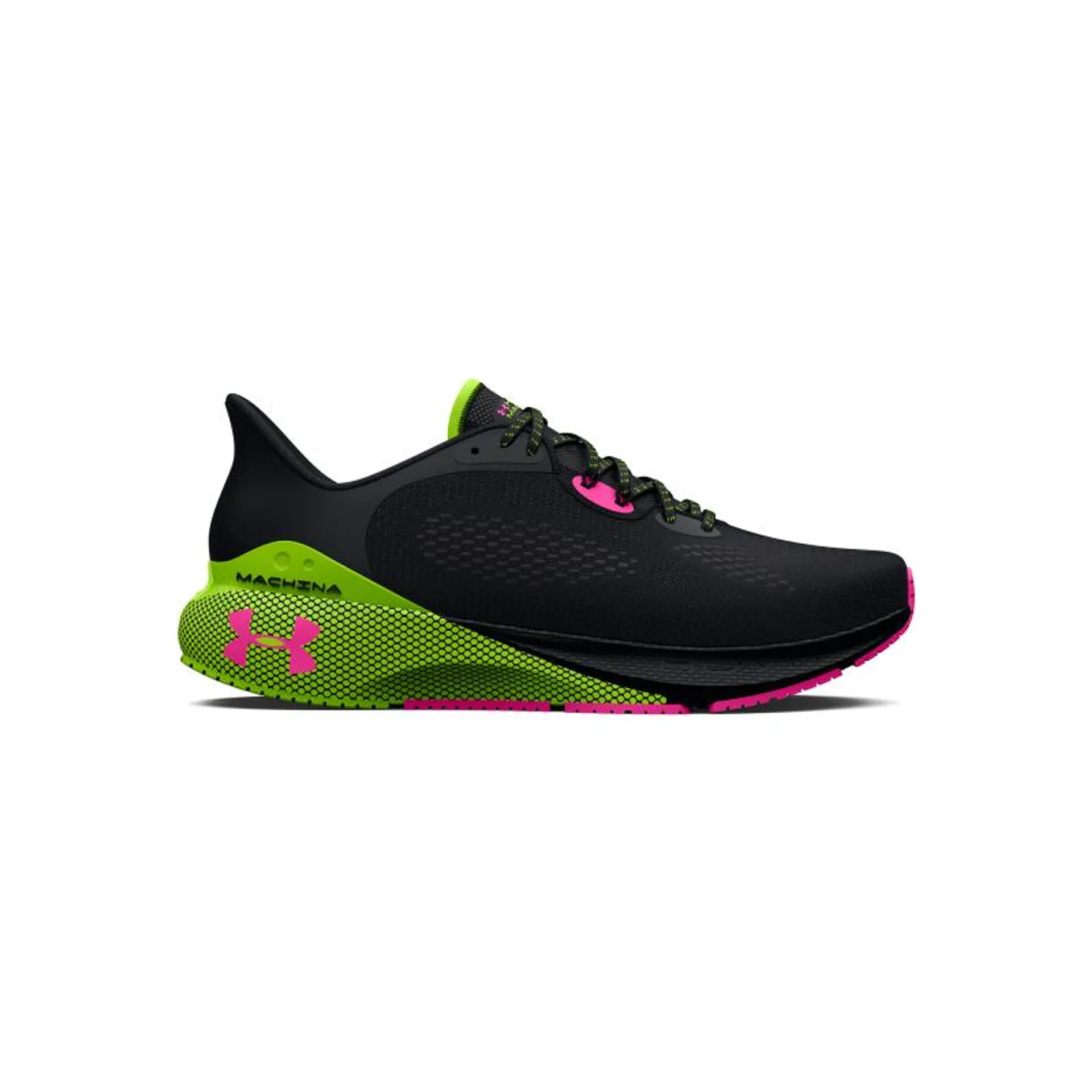 UA HOVR Machina 3 black/lime surge/rebel pink