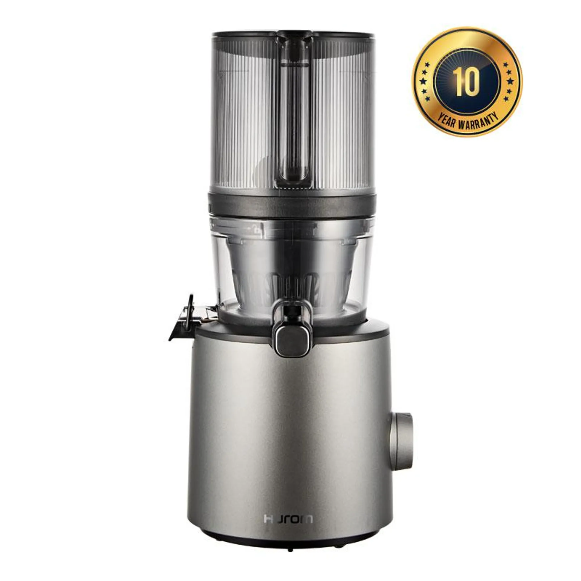 Hurom H201 Slow Juicer (TITÁNSZÜRKE) + Juice Biblia