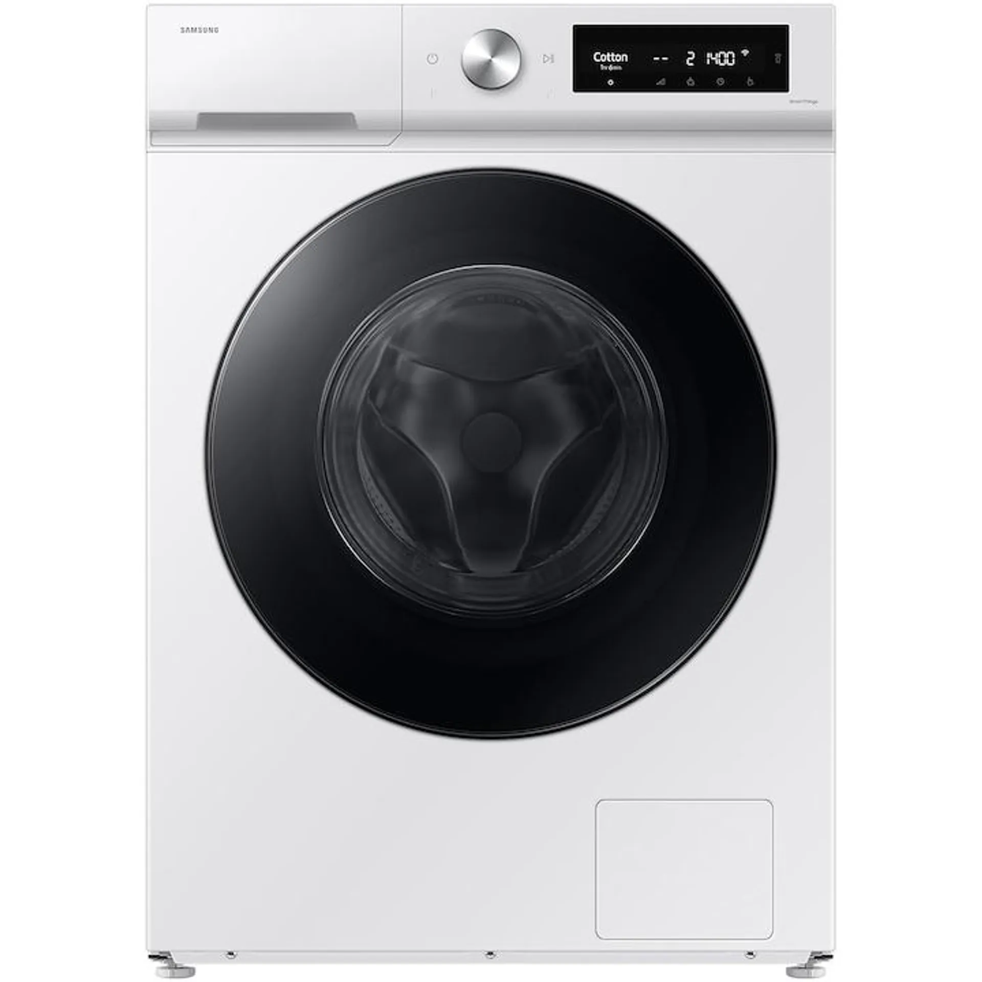 Samsung Bespoke AI WD90DB7B85G Mosó-szárítógép, mosás 9 kg, szárítás 6 kg, 1400 RPM, D osztály, AI Wash, AI Wash, AI Wash, Auto Dispense, AI Ecobubble, AI Control, Super speed 39 perc, WiFi., Fehér