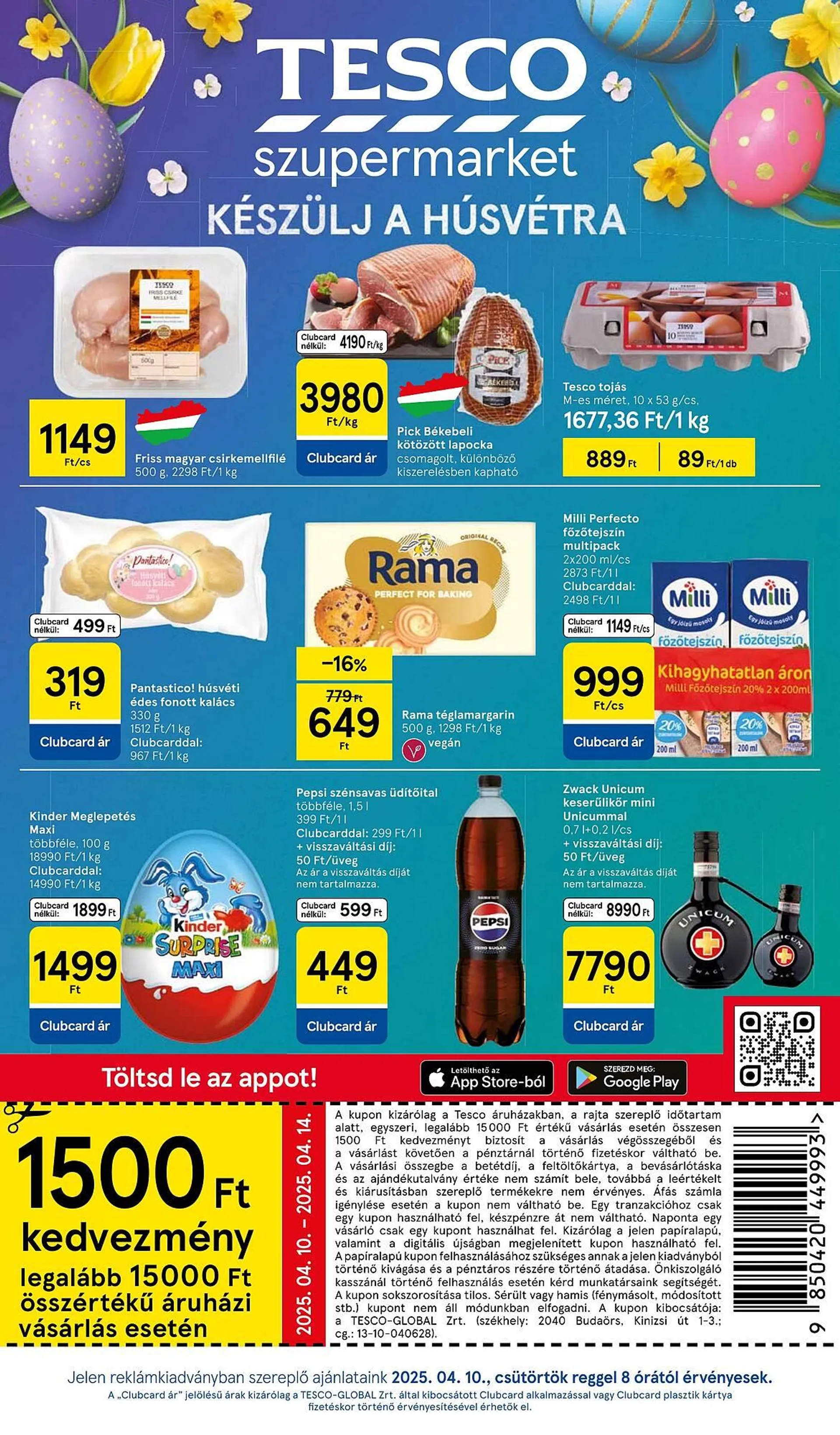 Katalógus Tesco akciós újság április 10.-tól április 16.-ig 2025. - Oldal 1
