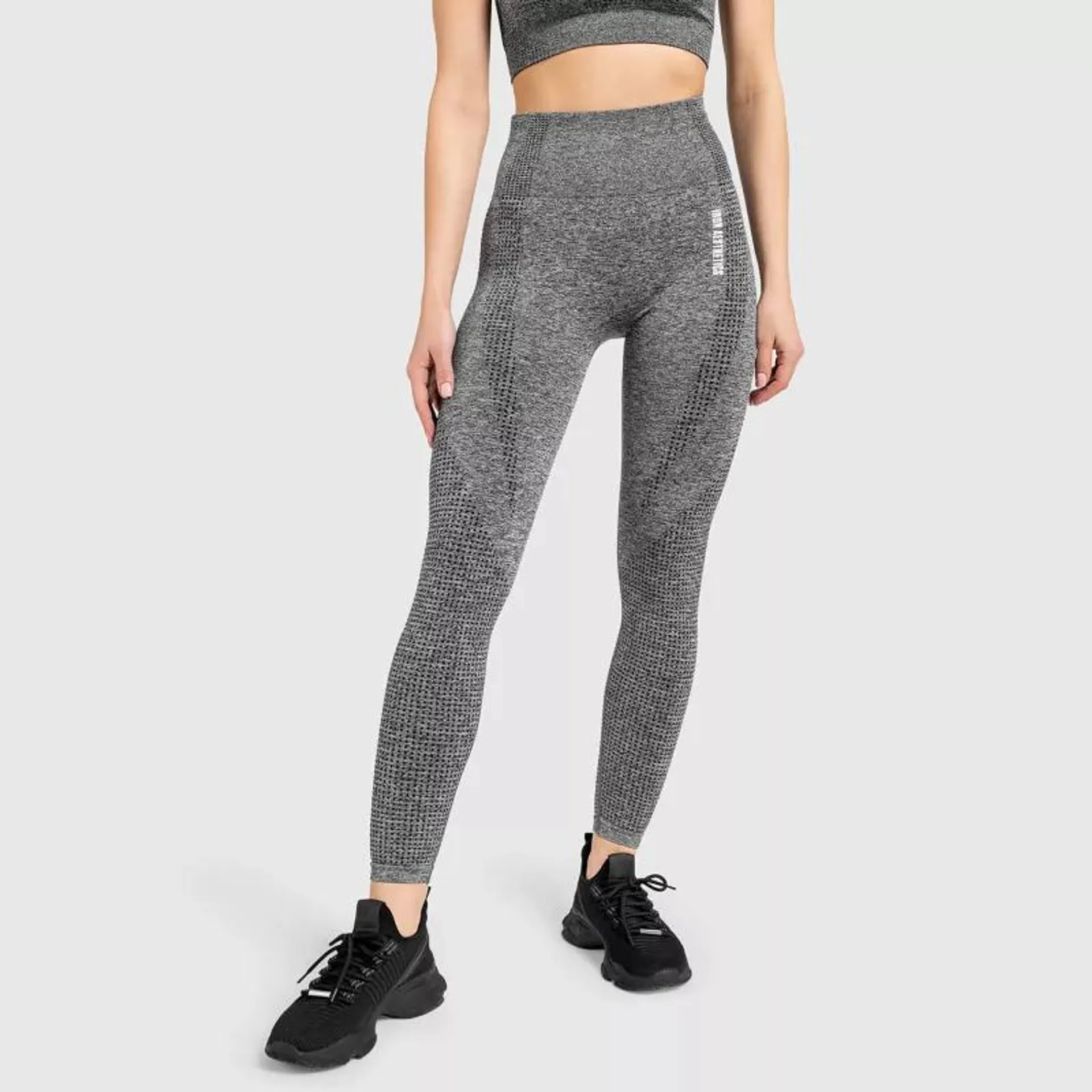 Varrás nélküli leggings Iron Aesthetics Seamless Spots, sötétszürke