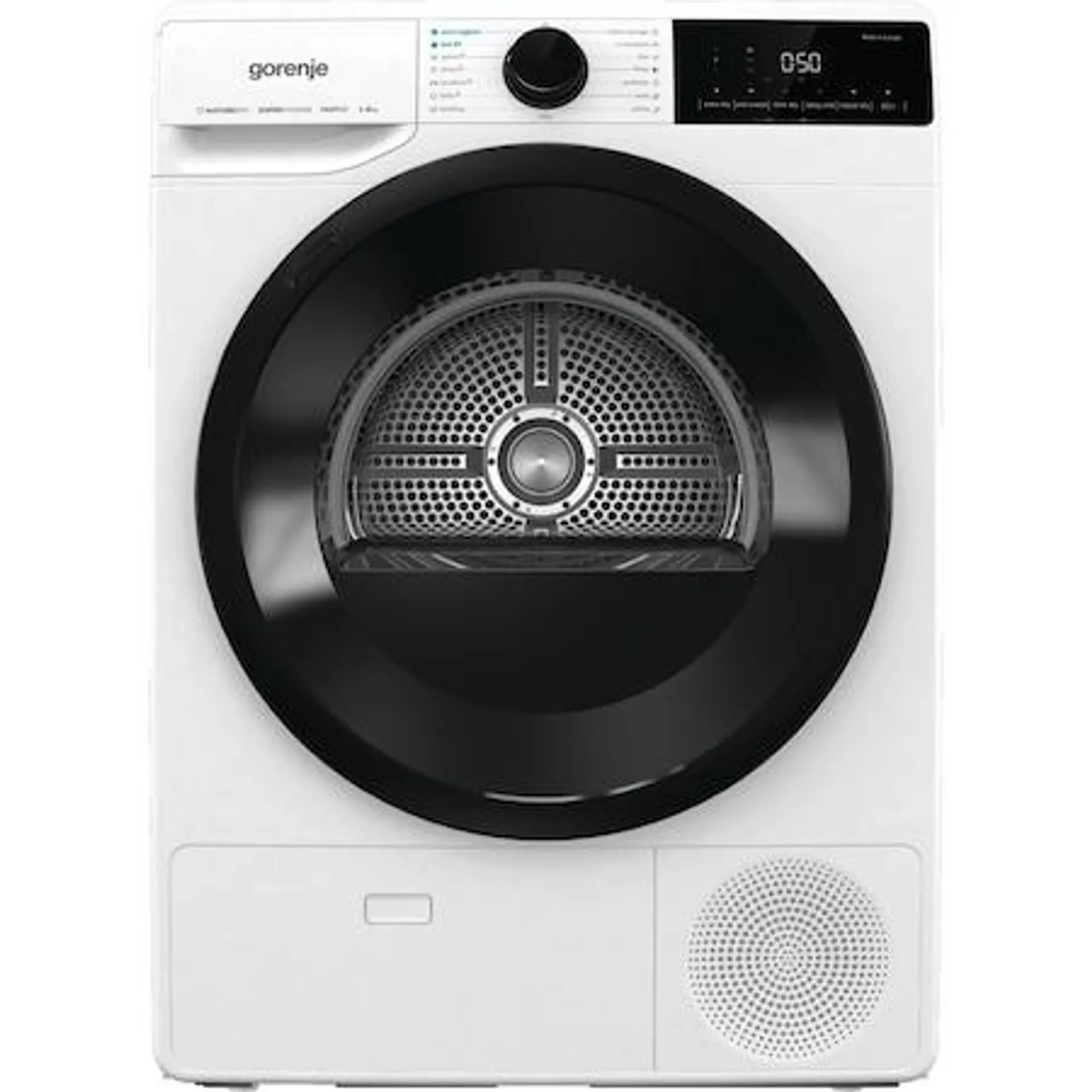 Gorenje DNA83 Hőszivattyús szárítógép, 8 kg, 16 program, TwinAir , A++ energiaosztály, Fehér