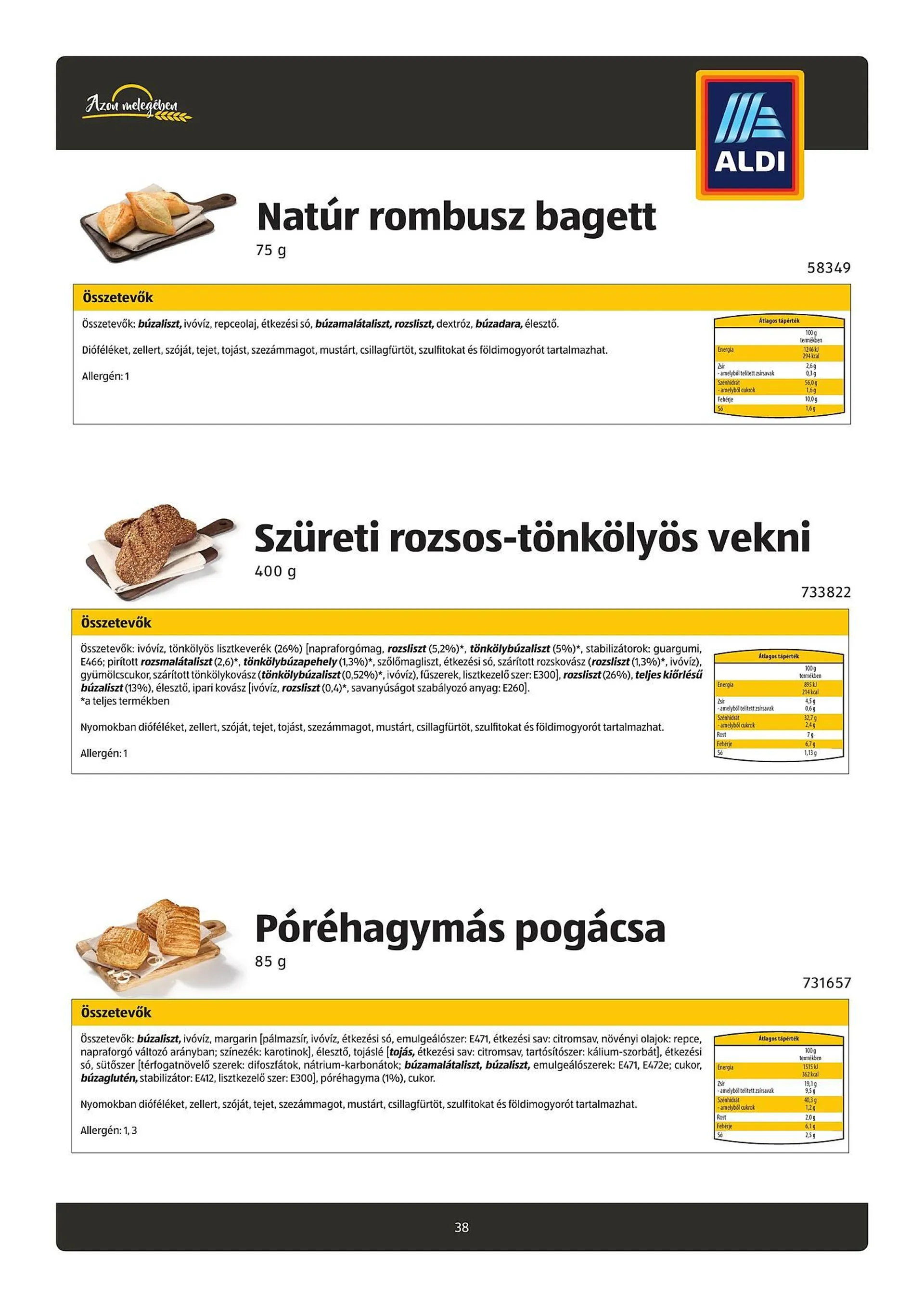 Katalógus ALDI akciós újság július 26.-tól október 21.-ig 2024. - Oldal 38