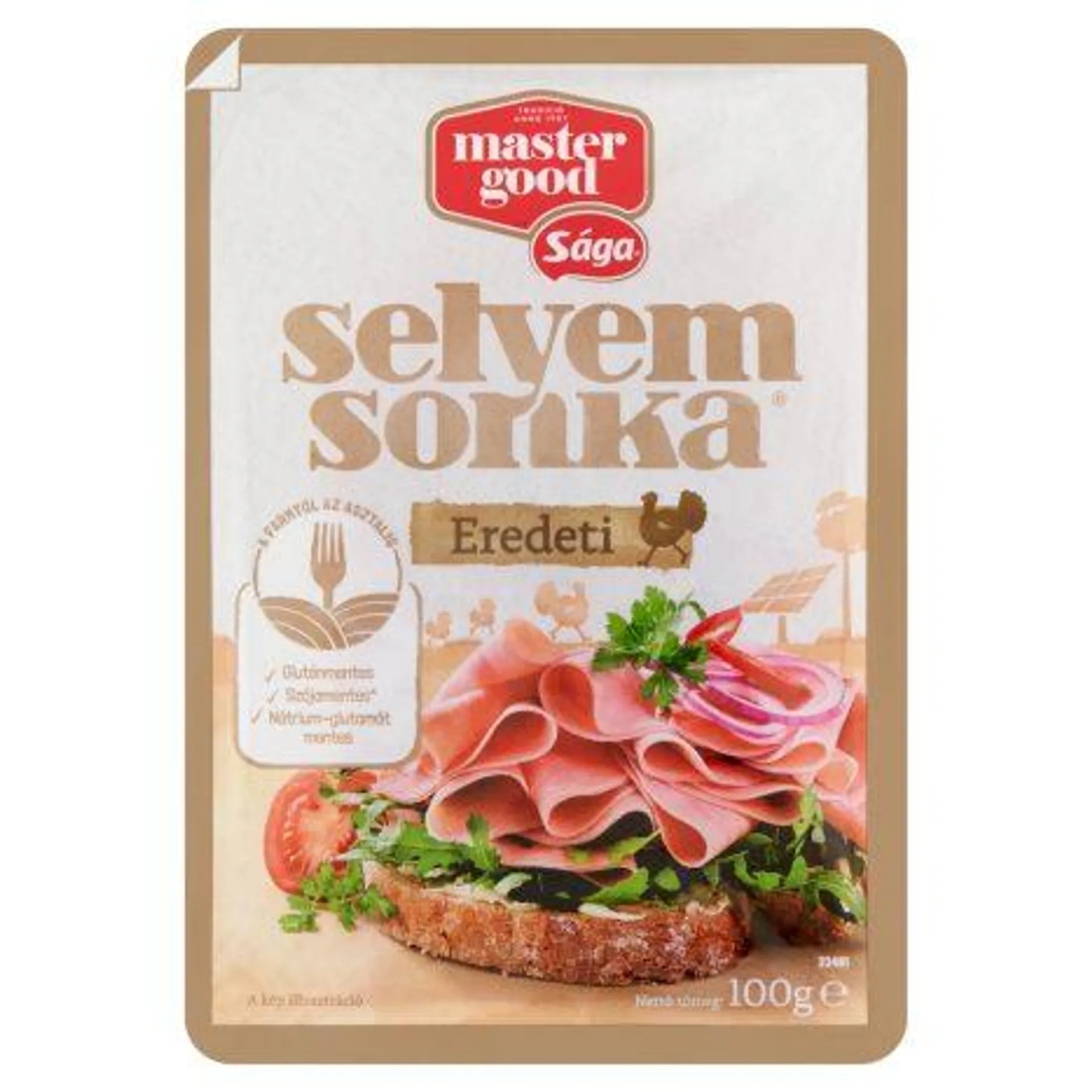 Sága szeletelt selyemsonka 100 g