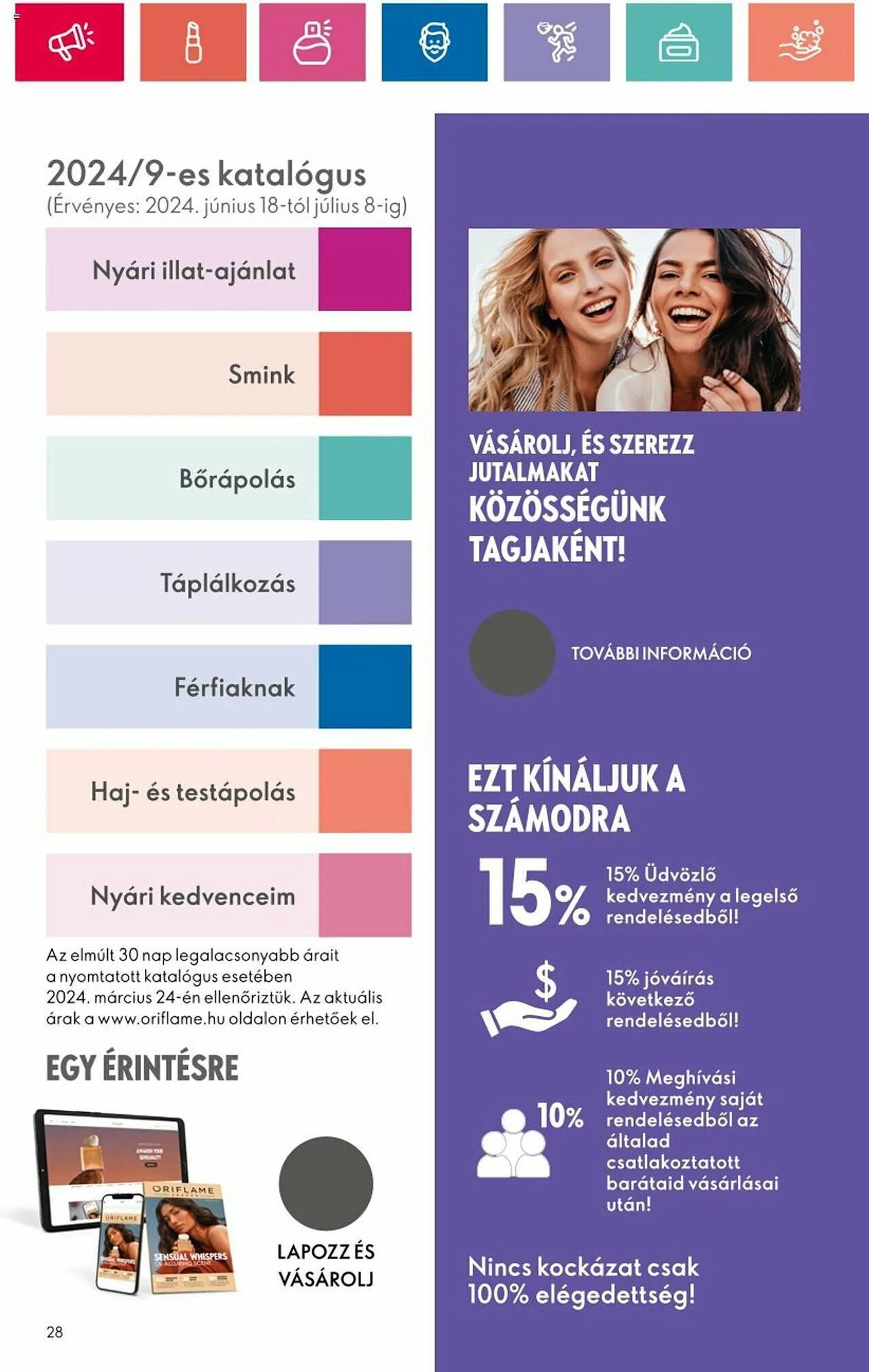 Katalógus Oriflame akciós újság június 18.-tól július 8.-ig 2024. - Oldal 28