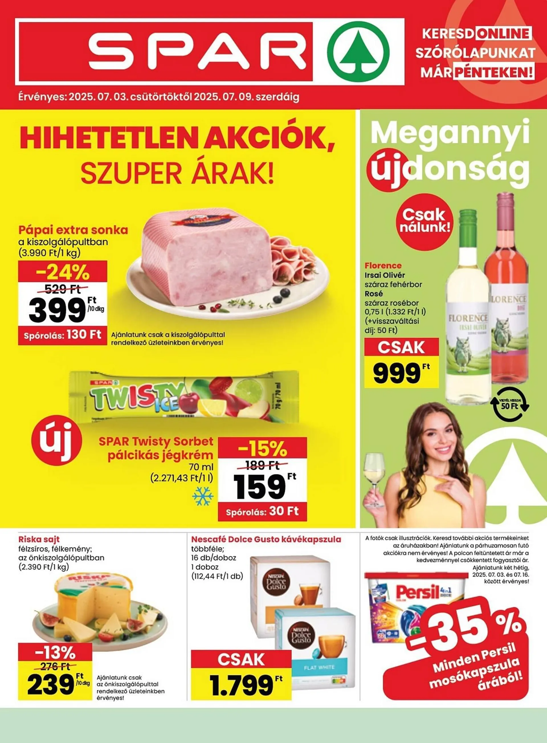 Katalógus Spar akciós újság július 3.-tól július 9.-ig 2025. - Oldal 1