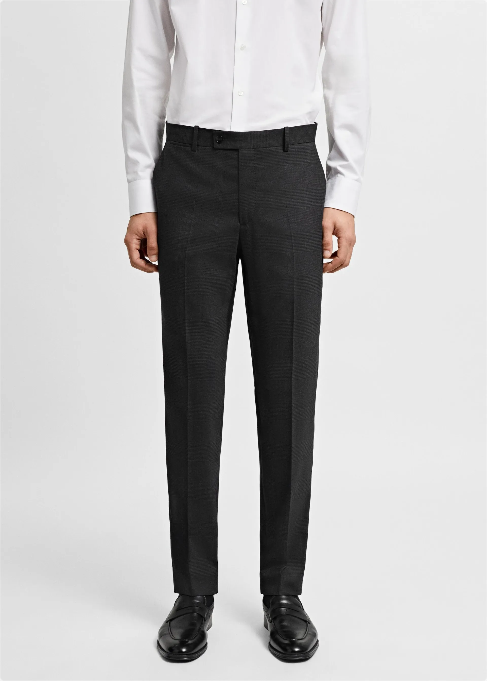 Slim fit cool wool suit trousers