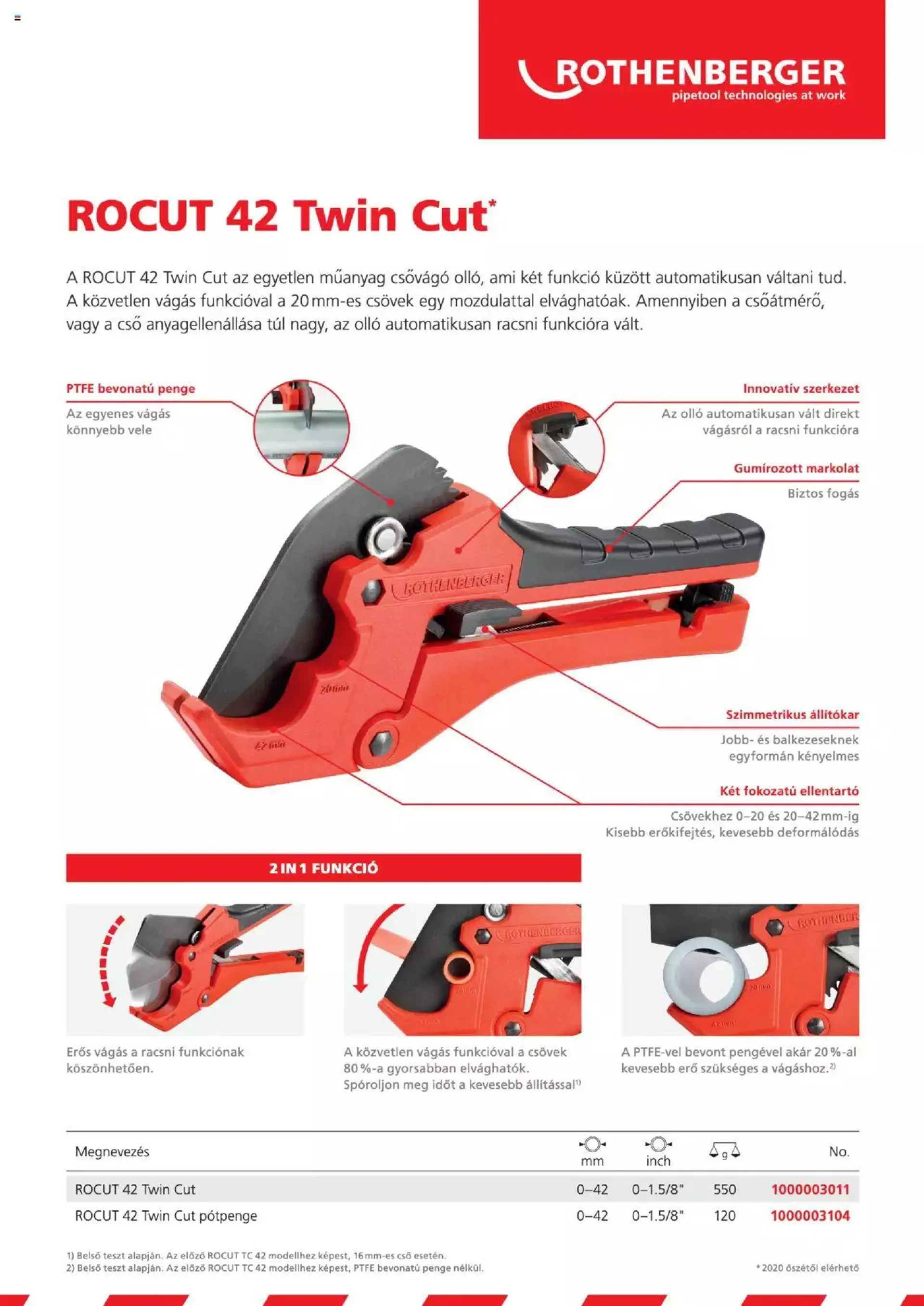 Rothenberger - Rocut TC 42 Twin Cut - 1