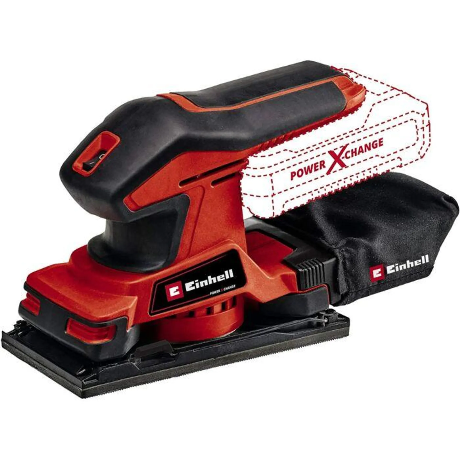 Einhell TC-OS 18/187 Li Solo akkus rezgőcsiszoló, 18V, 18.7cm (akku és töltő nélkül), Power X-Change