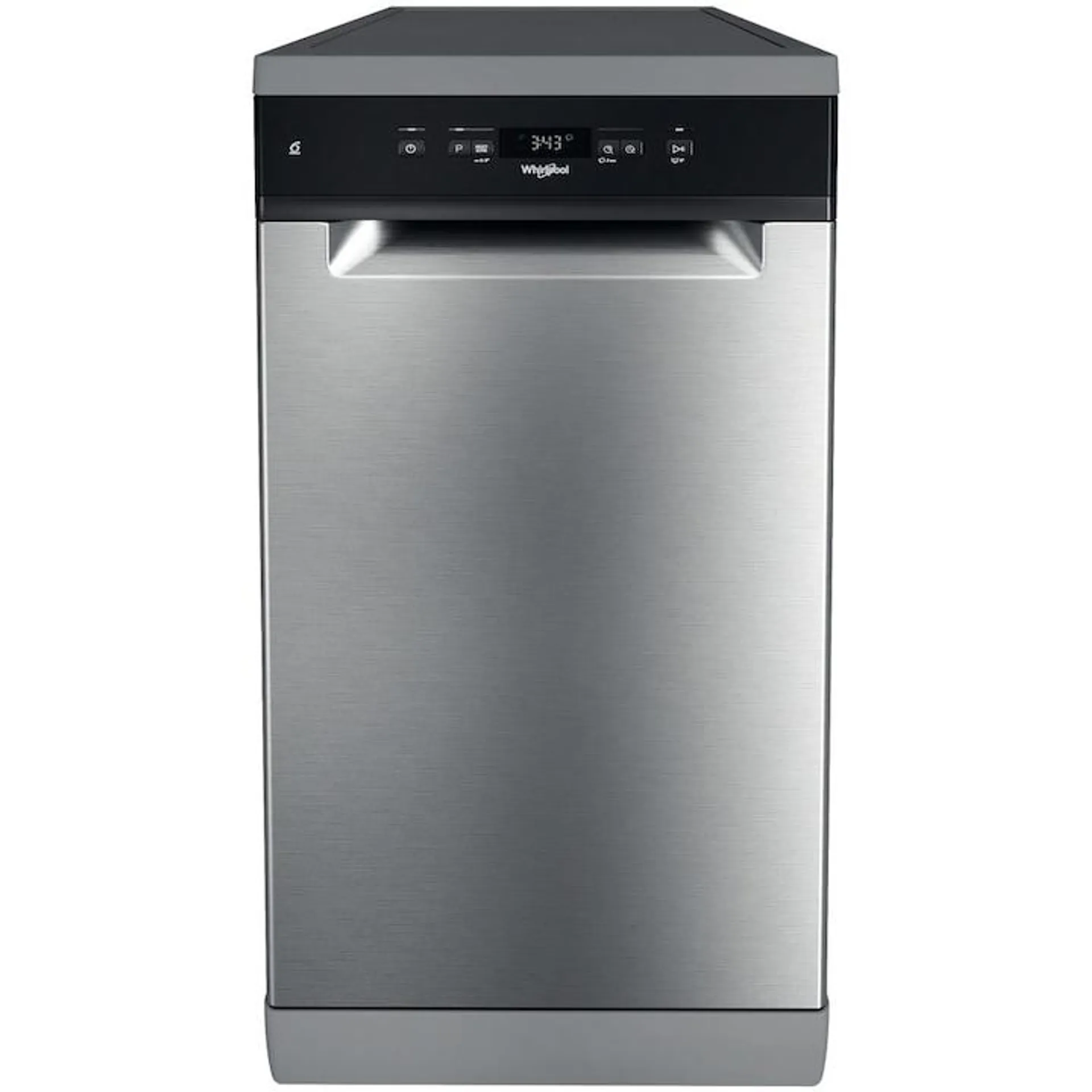 Whirlpool WSFC 3M27 X Mosogatógép, 10 teríték, 6 program, 9 liter/ciklus, E energiaosztály