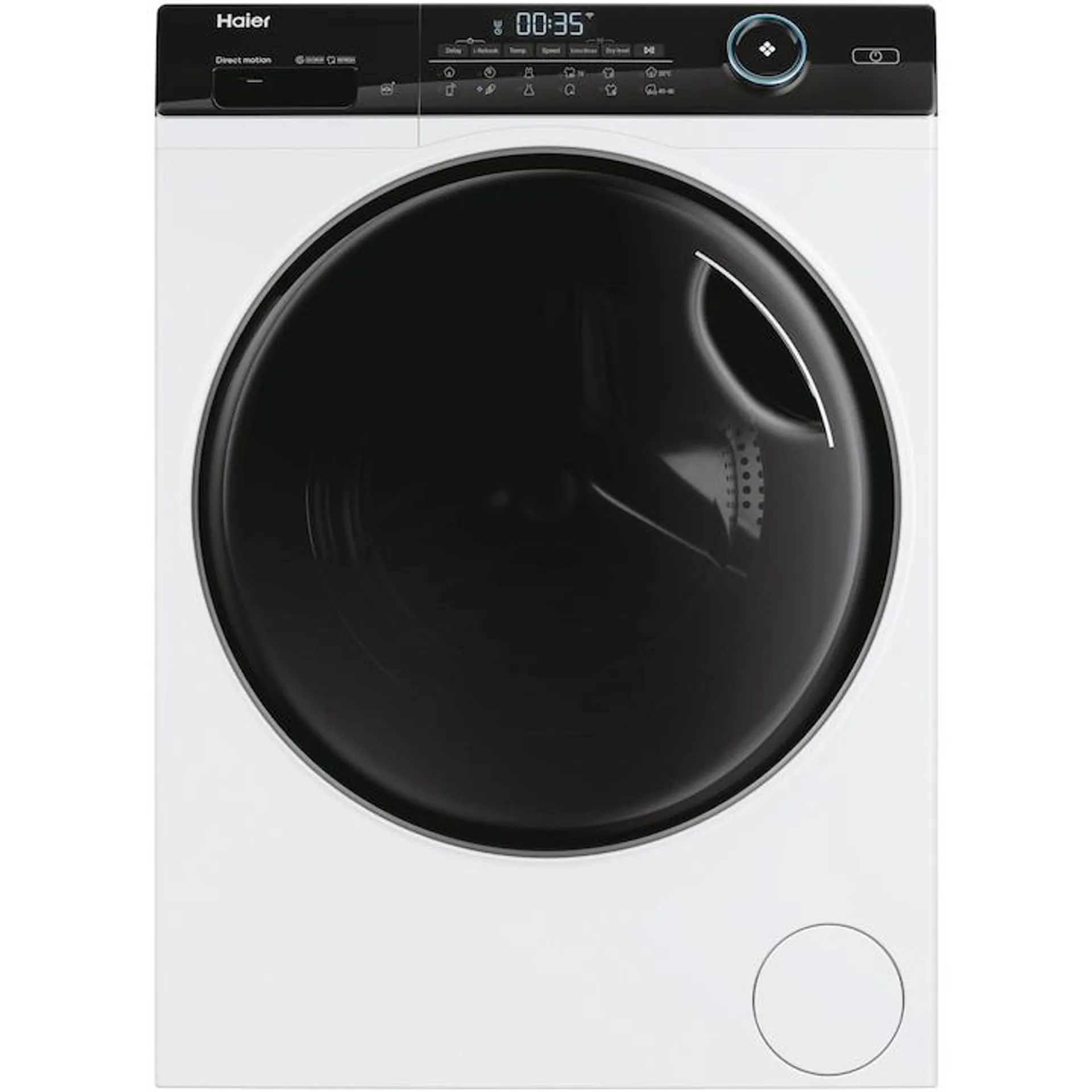 Haier HWD80-B14959U1-S Mosó-szárítógép, 8 kg mosás, 5 kg szárítás, 1400 ford/perc, Direct Motion Motor, Wi-Fi, iRefresh, ABT, Pillow Drum, Dual Spray, A energiaosztály, Fehér