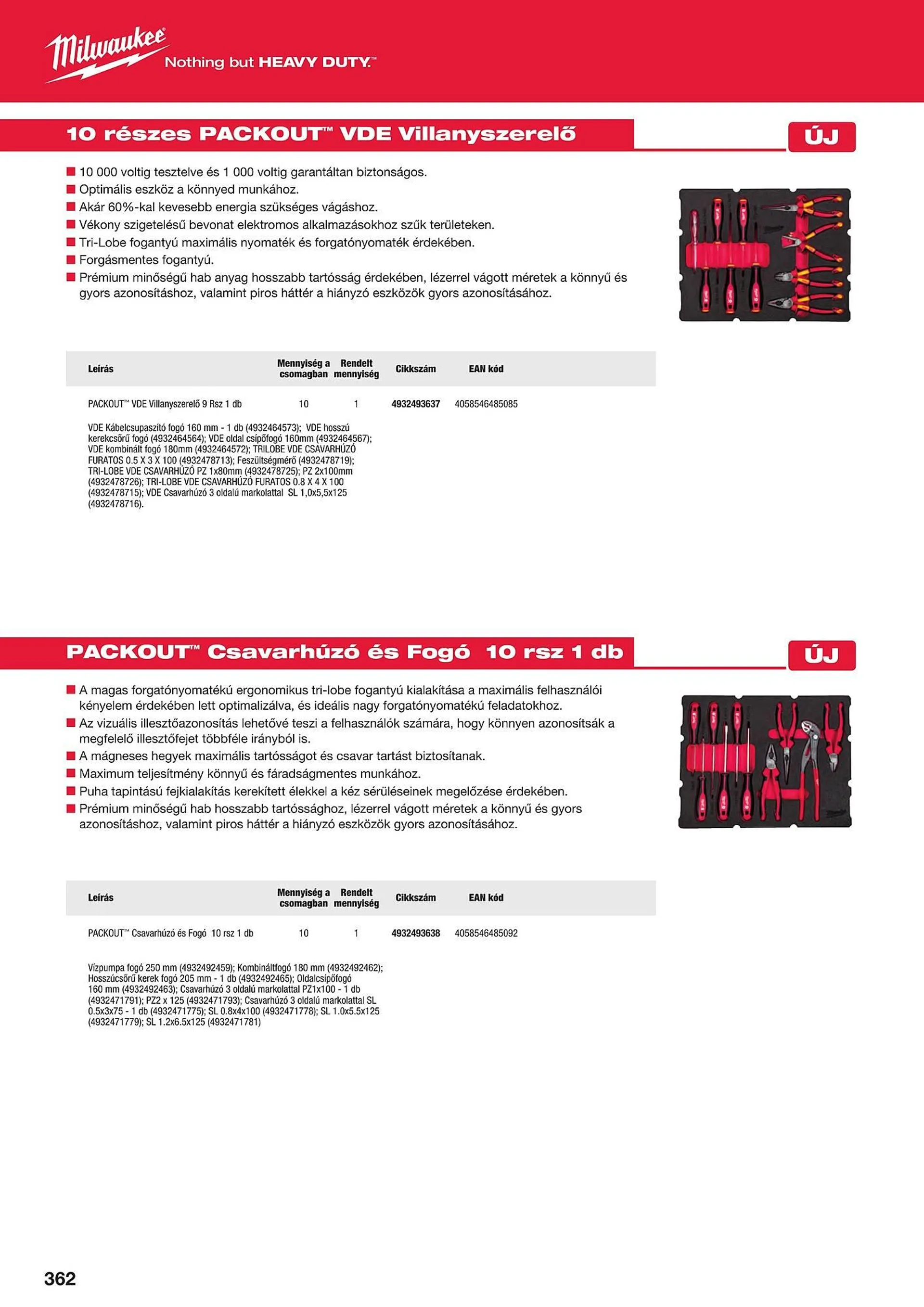 Katalógus Milwaukeetool akciós újság augusztus 14.-tól december 31.-ig 2024. - Oldal 362