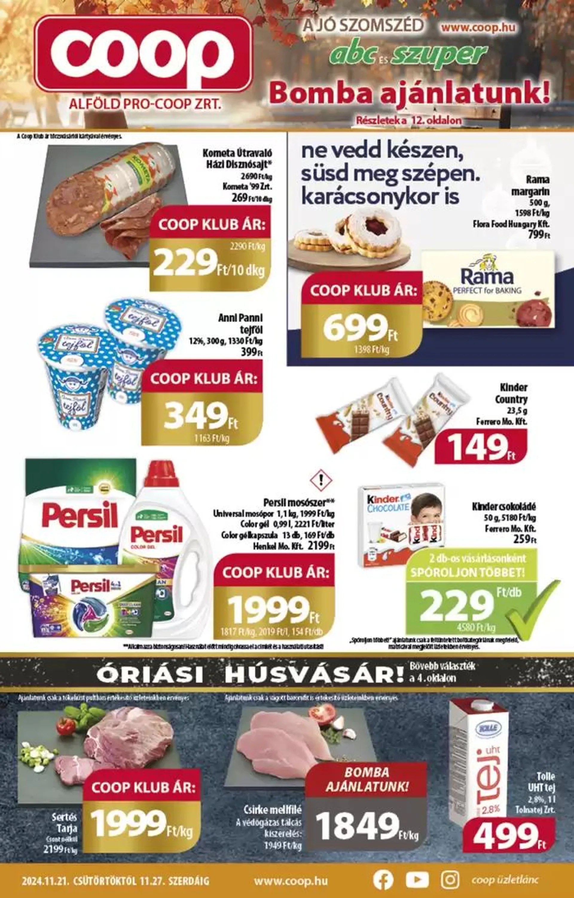 Coop regionális szórólap november 4. hét - Alföld - 1