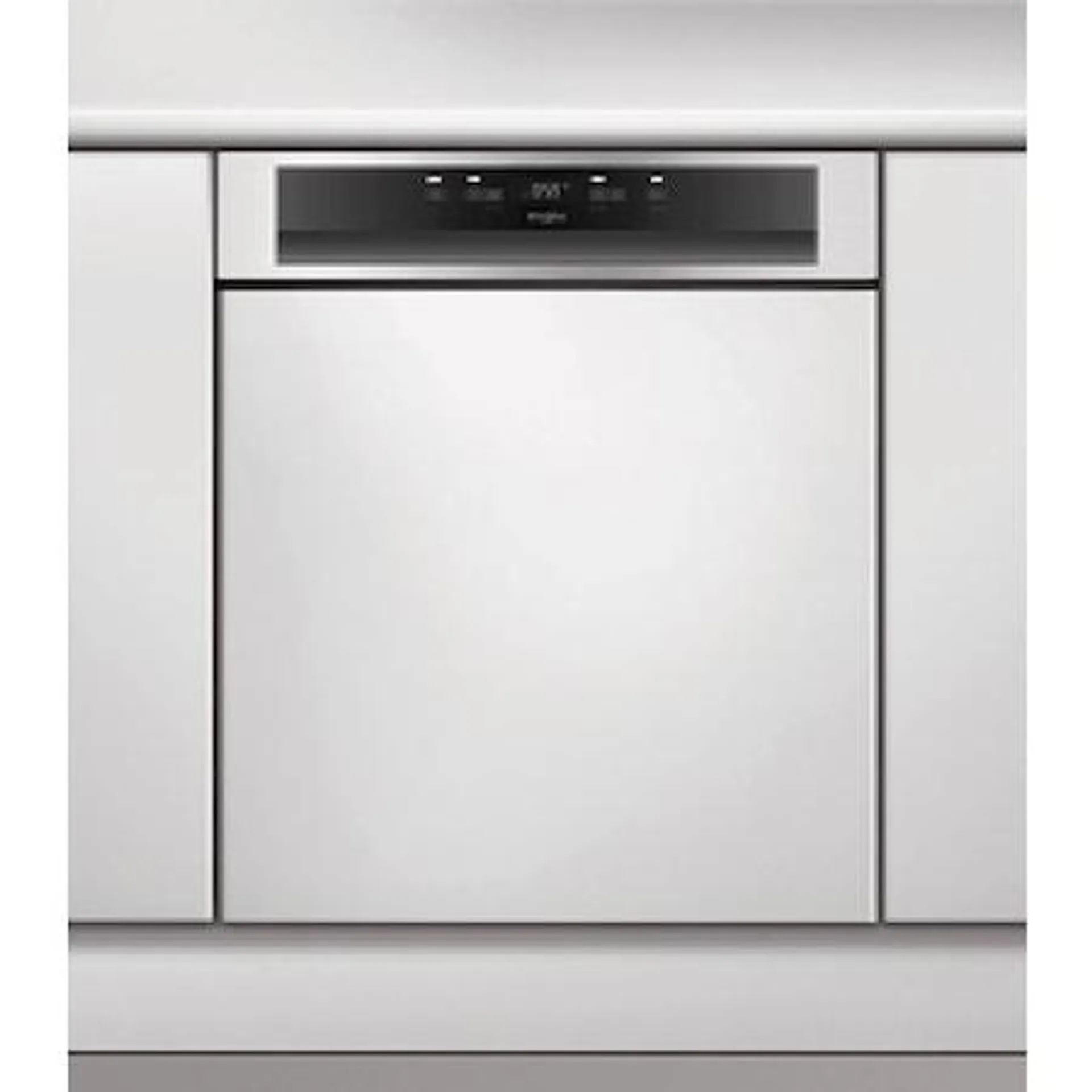 Whirlpool WBC 3C26 X Részben beépíthető mosogatógép, 60 cm, 14 teríték, 8 program, 6. érzék technológia, E energiaosztály, Inox