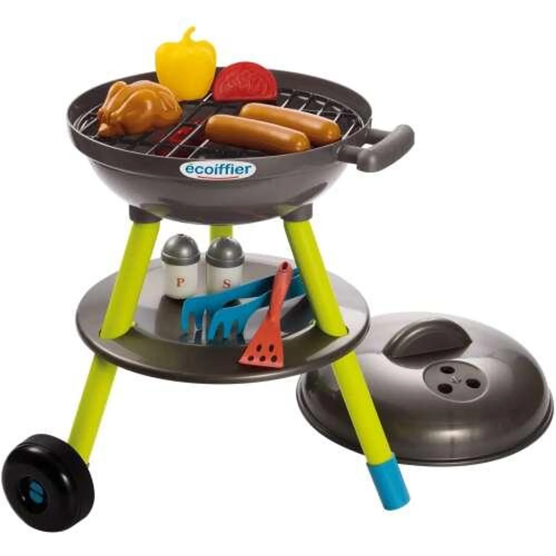 Ecoiffier Játék barbeque Gömbgrill kiegészítőkkel #szürke