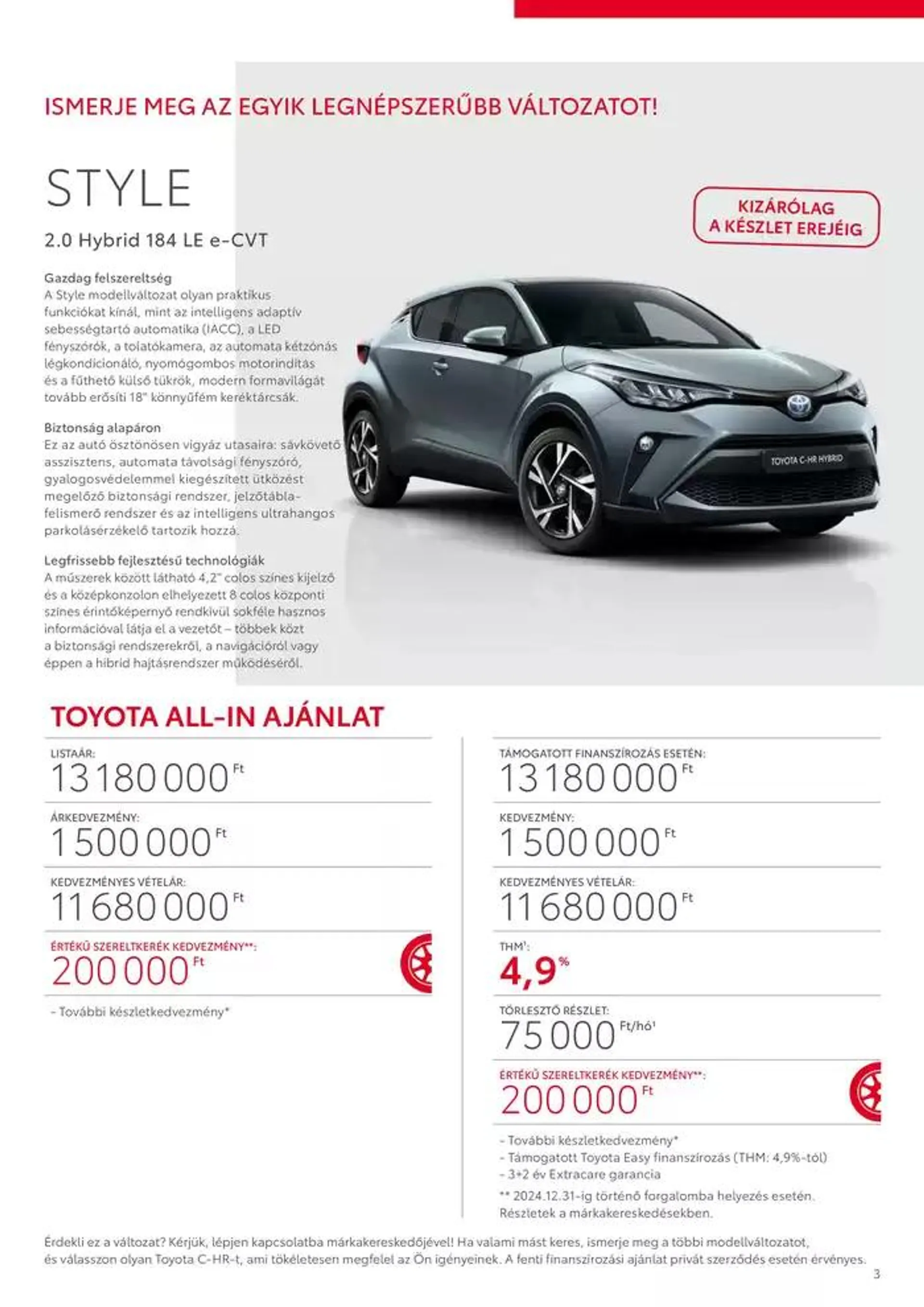 Katalógus Toyota C-HR Hybrid október 3.-tól október 3.-ig 2025. - Oldal 3