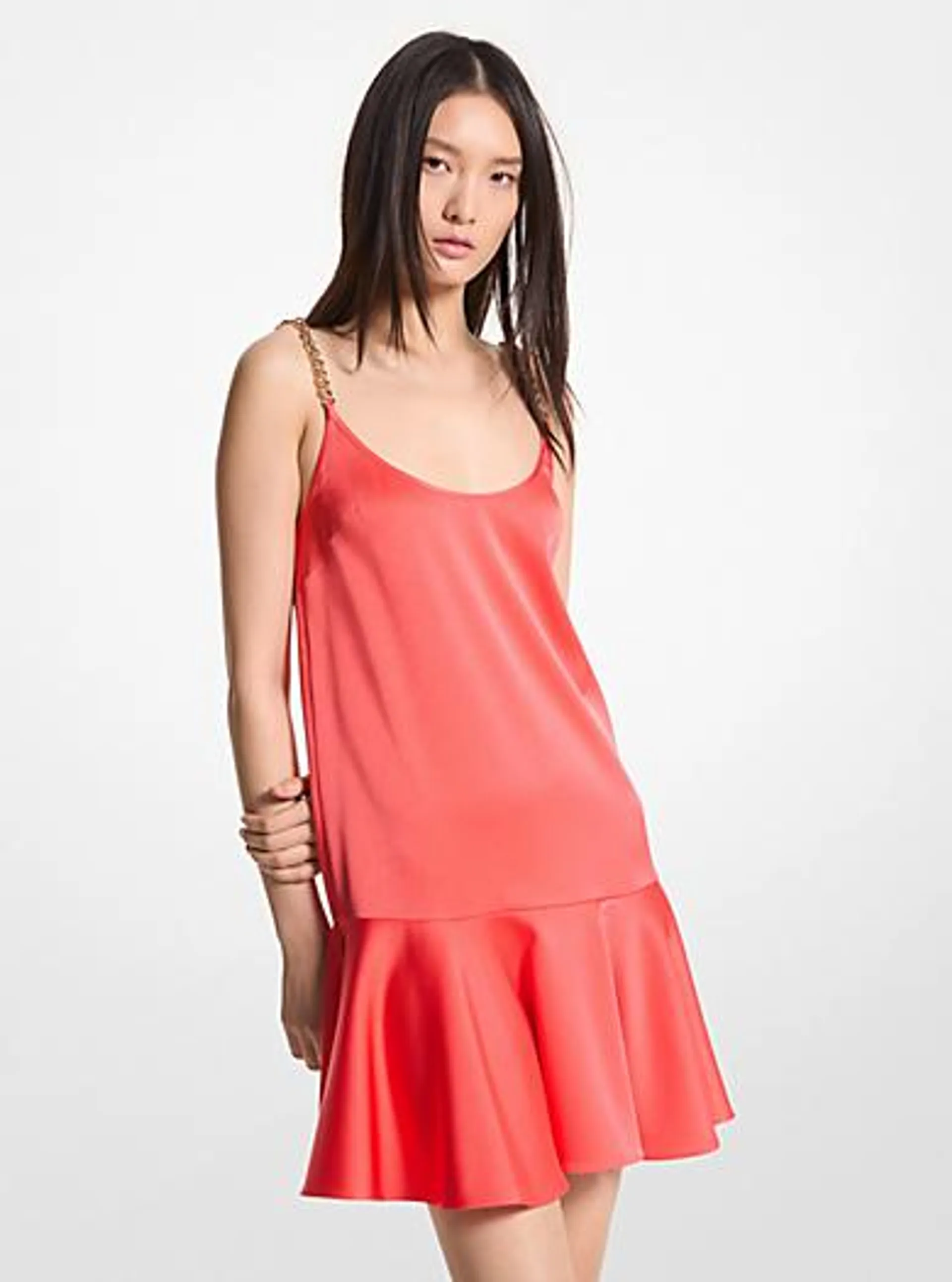 Satin Chain Tank Dress