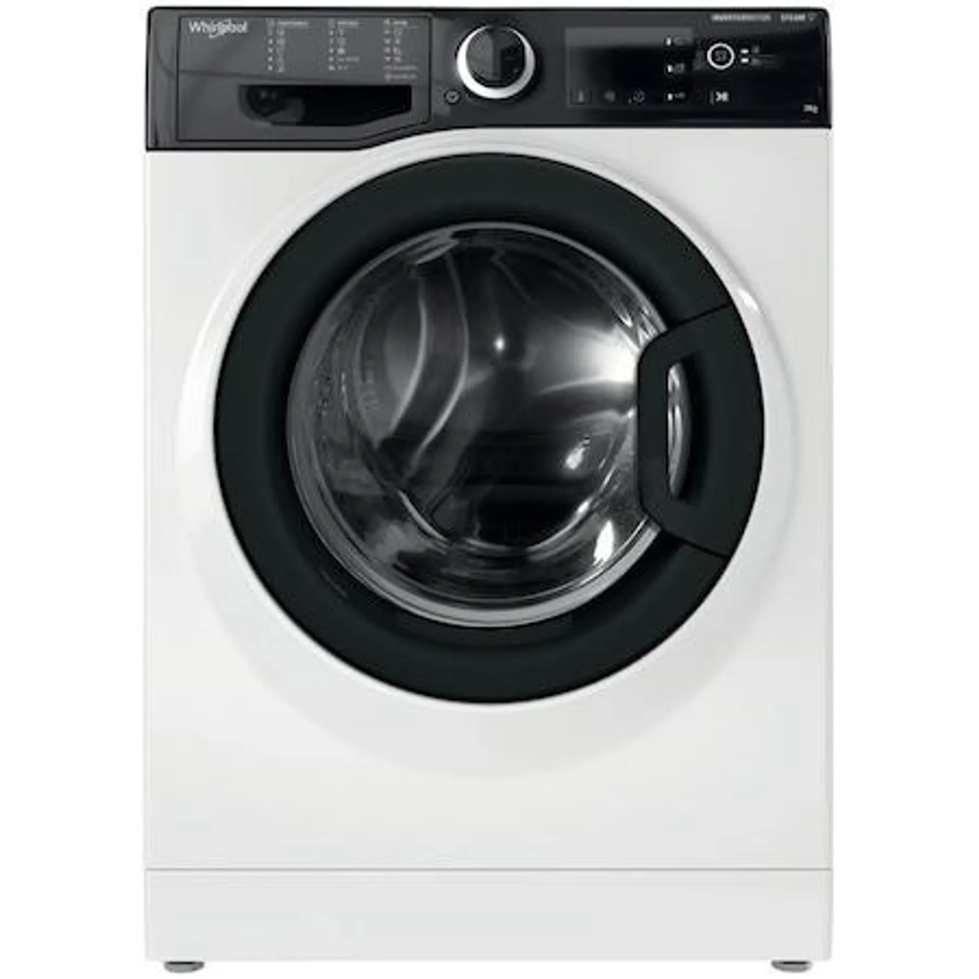 Whirlpool WRSB7259BBEU Slim mosógép, 7 kg, 1200 ford/perc, Inverter Motor, Display digital, B energiaosztály, Fekete