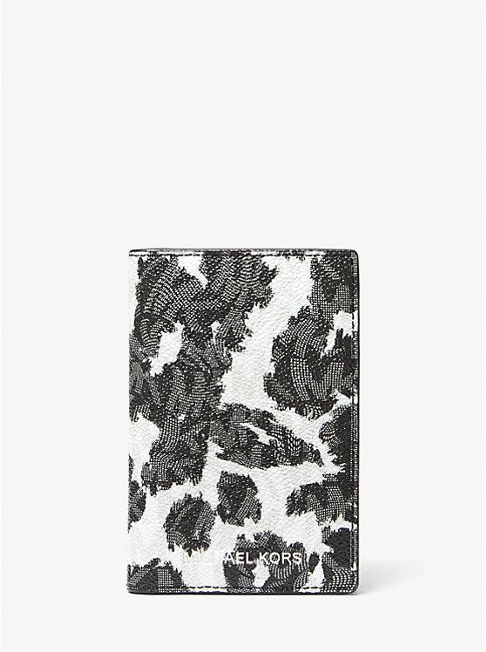 Hudson Leopard Logo Bi-Fold Card Case