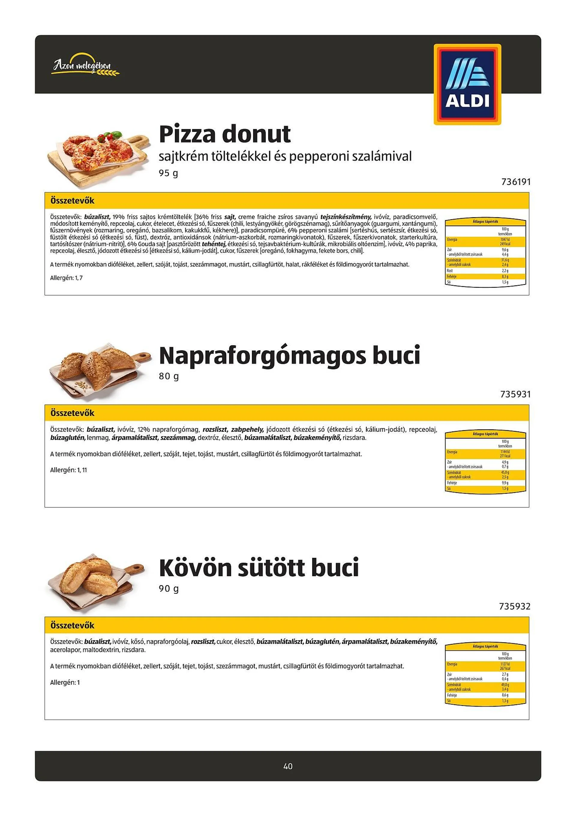 Katalógus ALDI akciós újság július 26.-tól október 21.-ig 2024. - Oldal 40