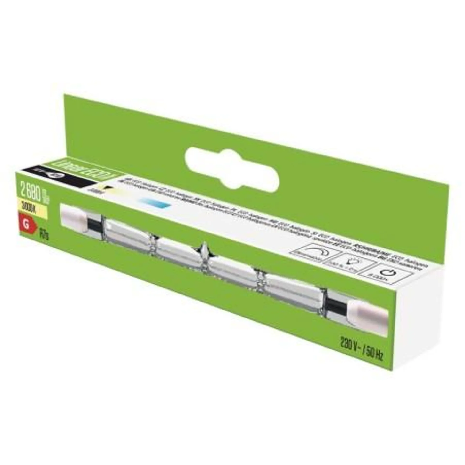 EMOS ECO lineáris halogén izzó J118 230V 140W 2250lm meleg fehér